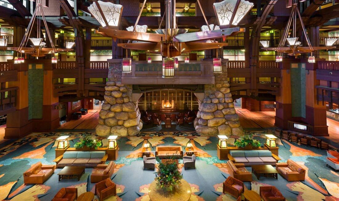 Vista Lobby Disney's Grand Californian Hotel and Spa