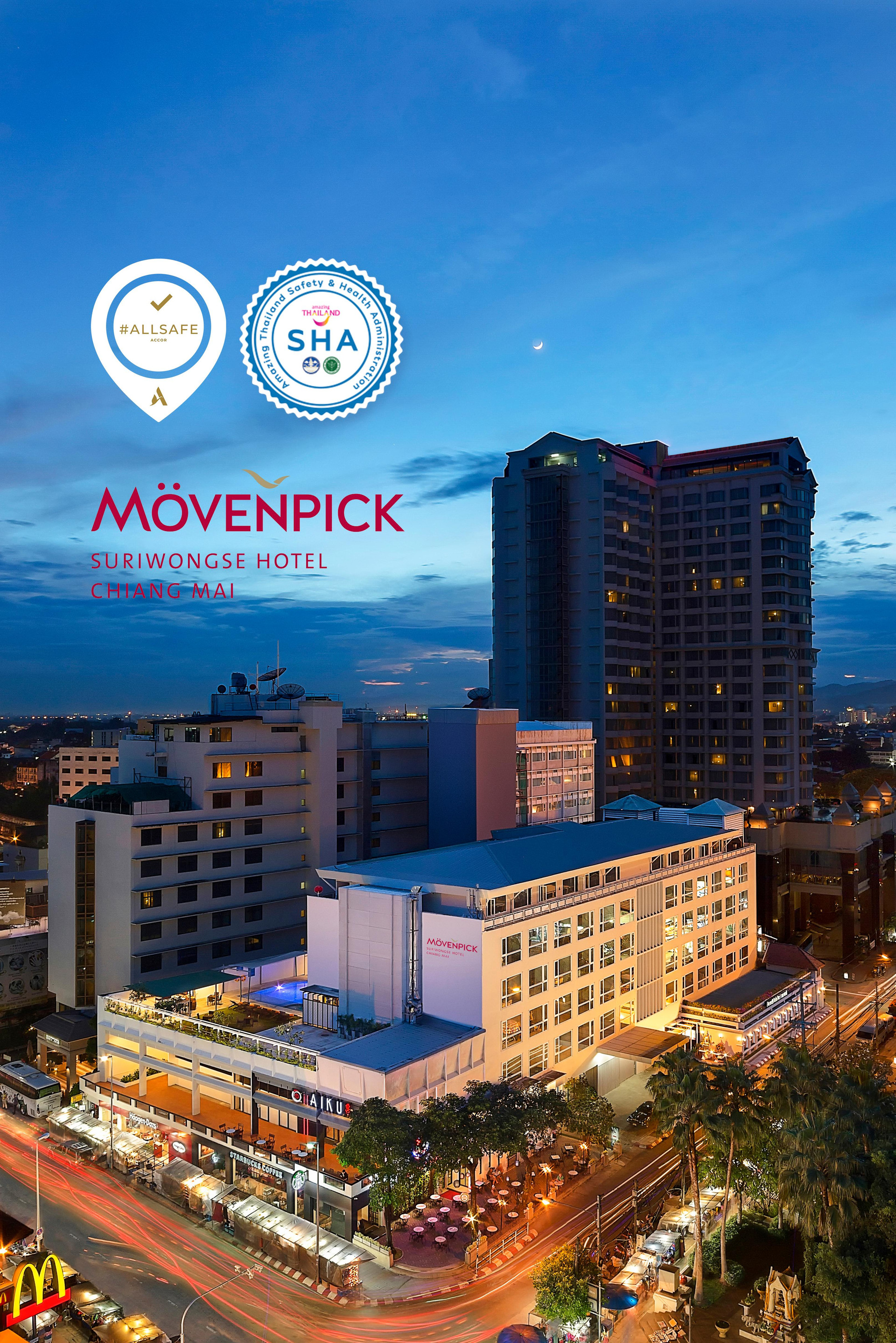 Vista Exterior Mövenpick Suriwongse Hotel Chiang Mai