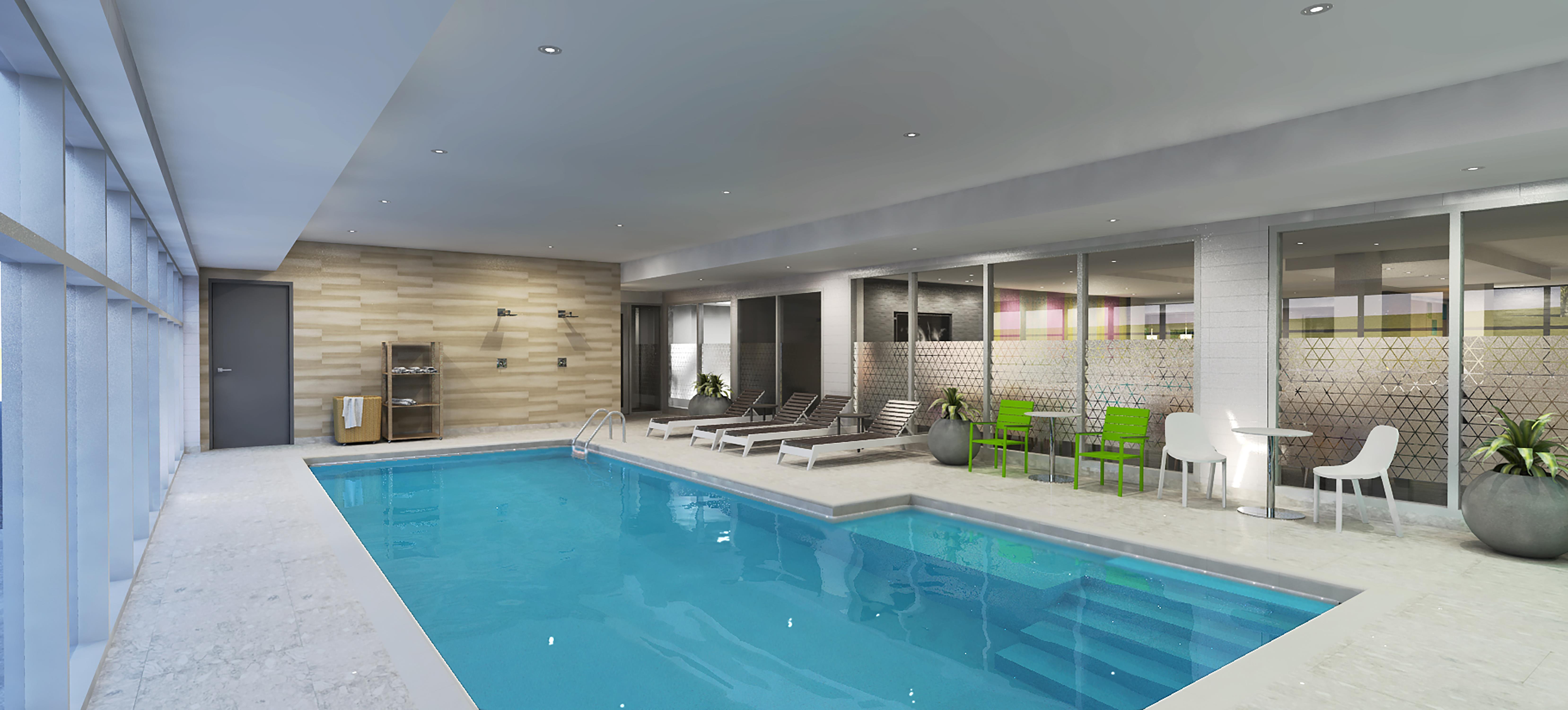 Vista Piscina Home2 Suites By Hilton Quebec City
