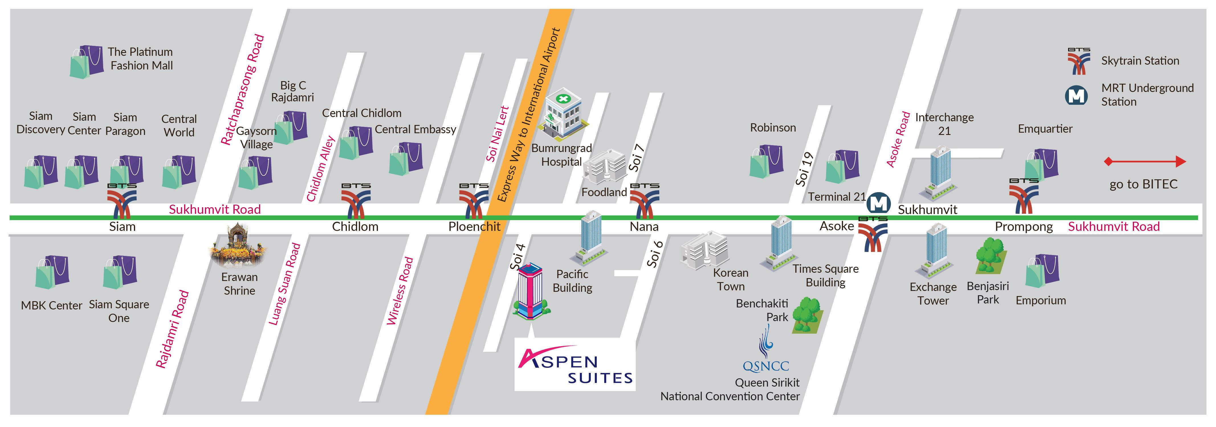 Vista Exterior Aspen Suites Hotel Sukhumvit 2 Bangkok