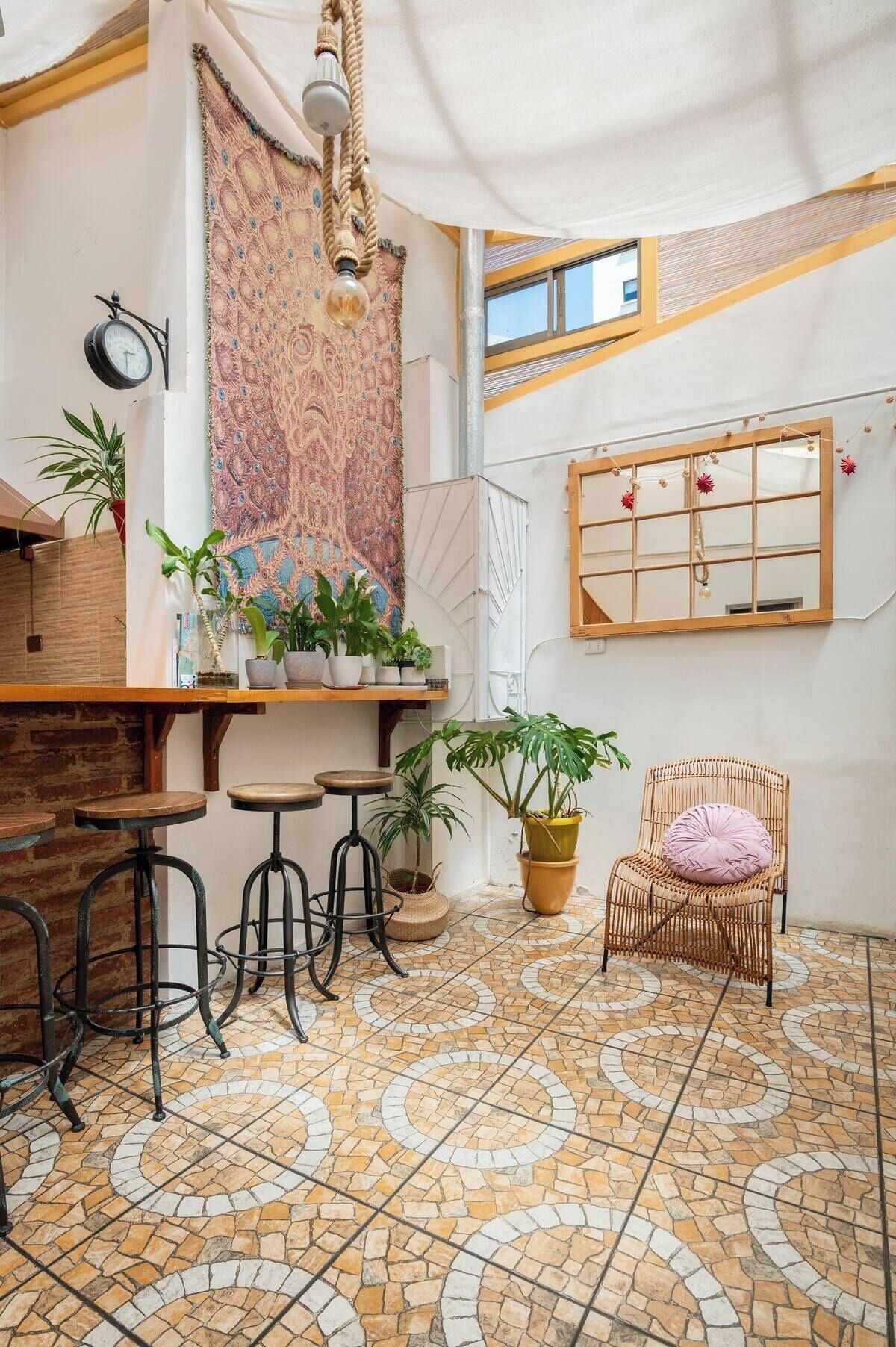 Vista Lobby Hostal Casa Fibonacci