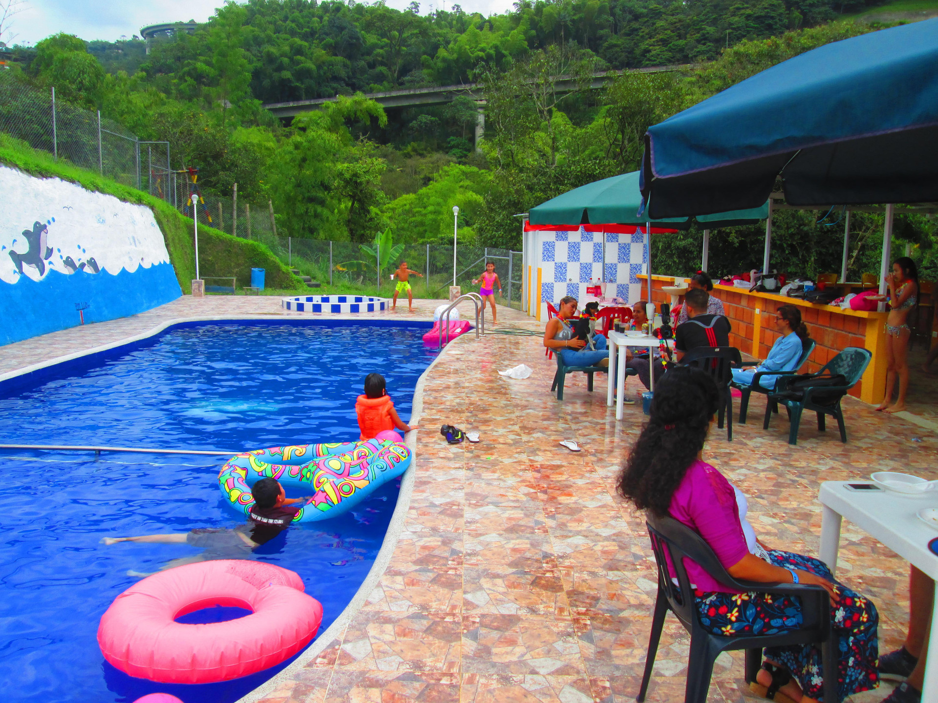 Vista Piscina Eco Hotel Parador de Rapi