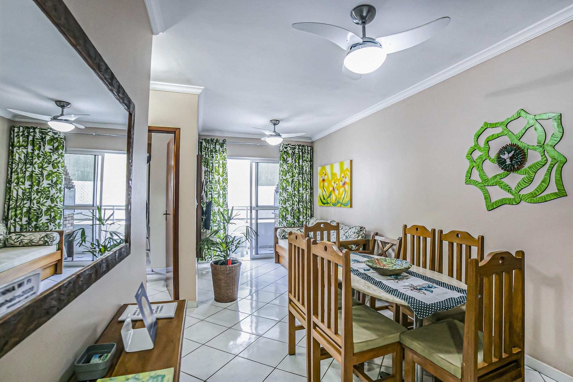 Varios Apto 22E ar condicionado e ventilador, 2 quartos, churrasqueira, elevador e piscina