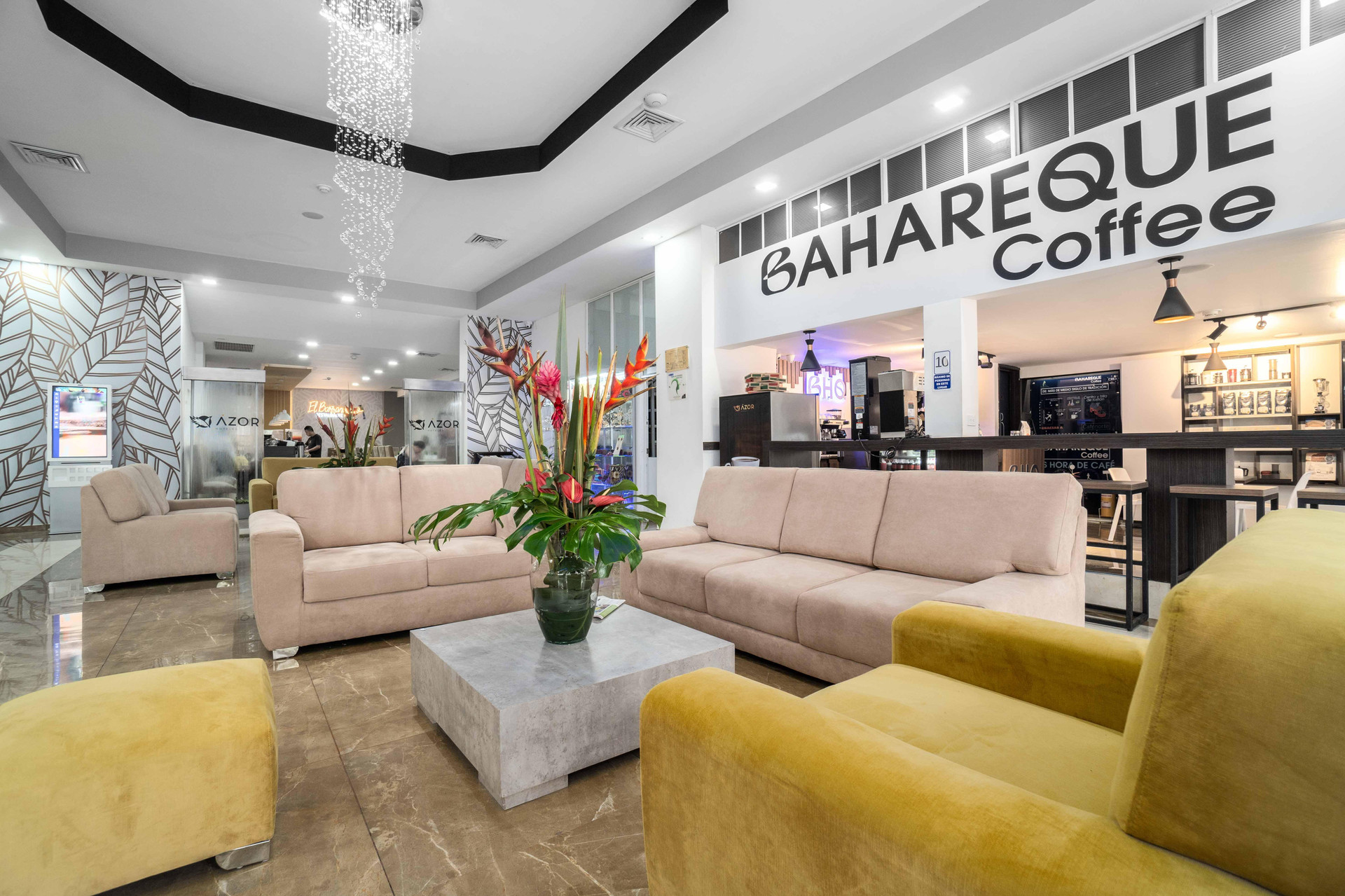 Vista Lobby Azor Hotel Cali Versalles