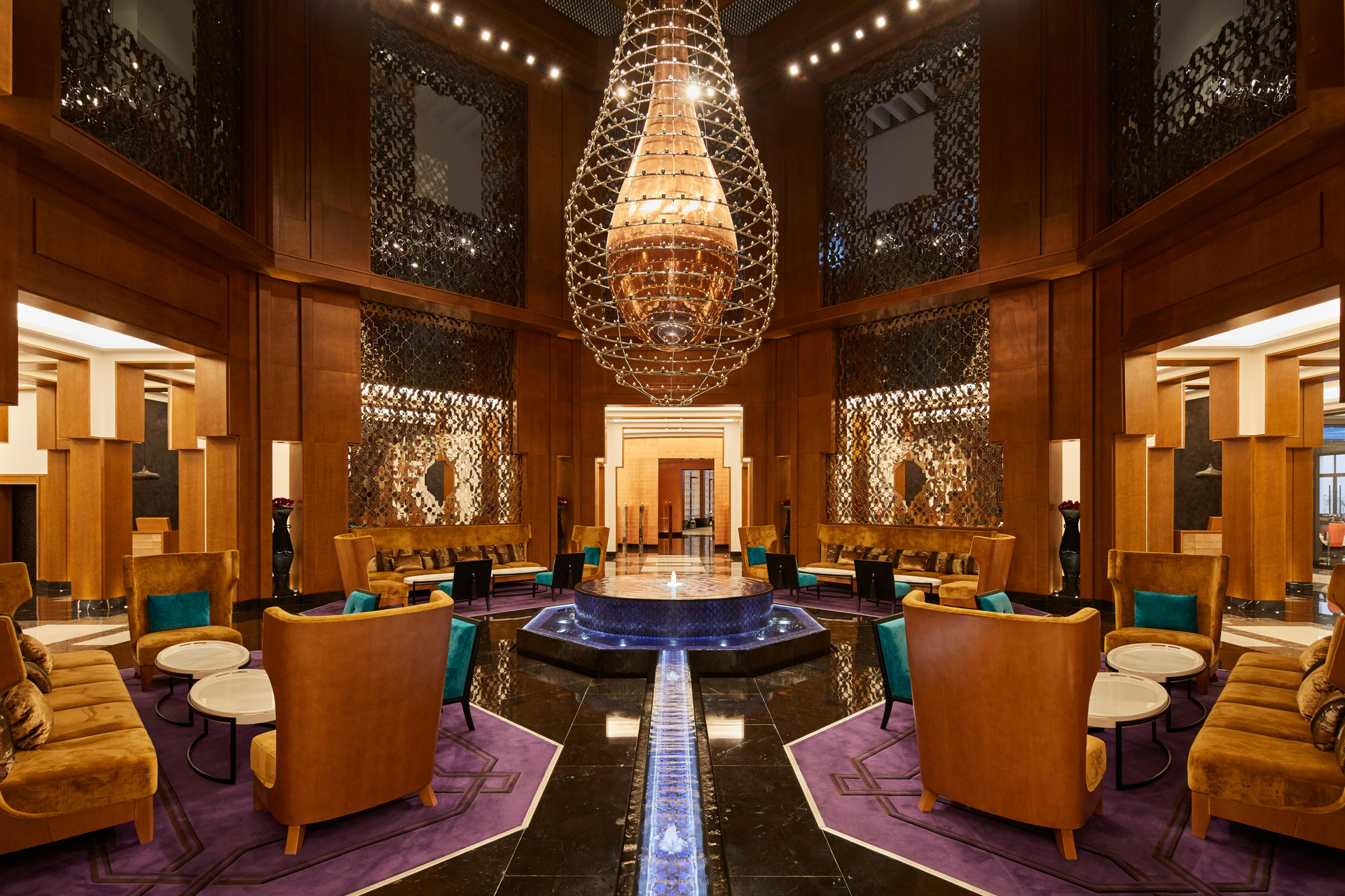 Vista Lobby Movenpick Hotel Mansour Eddahbi Marrakech