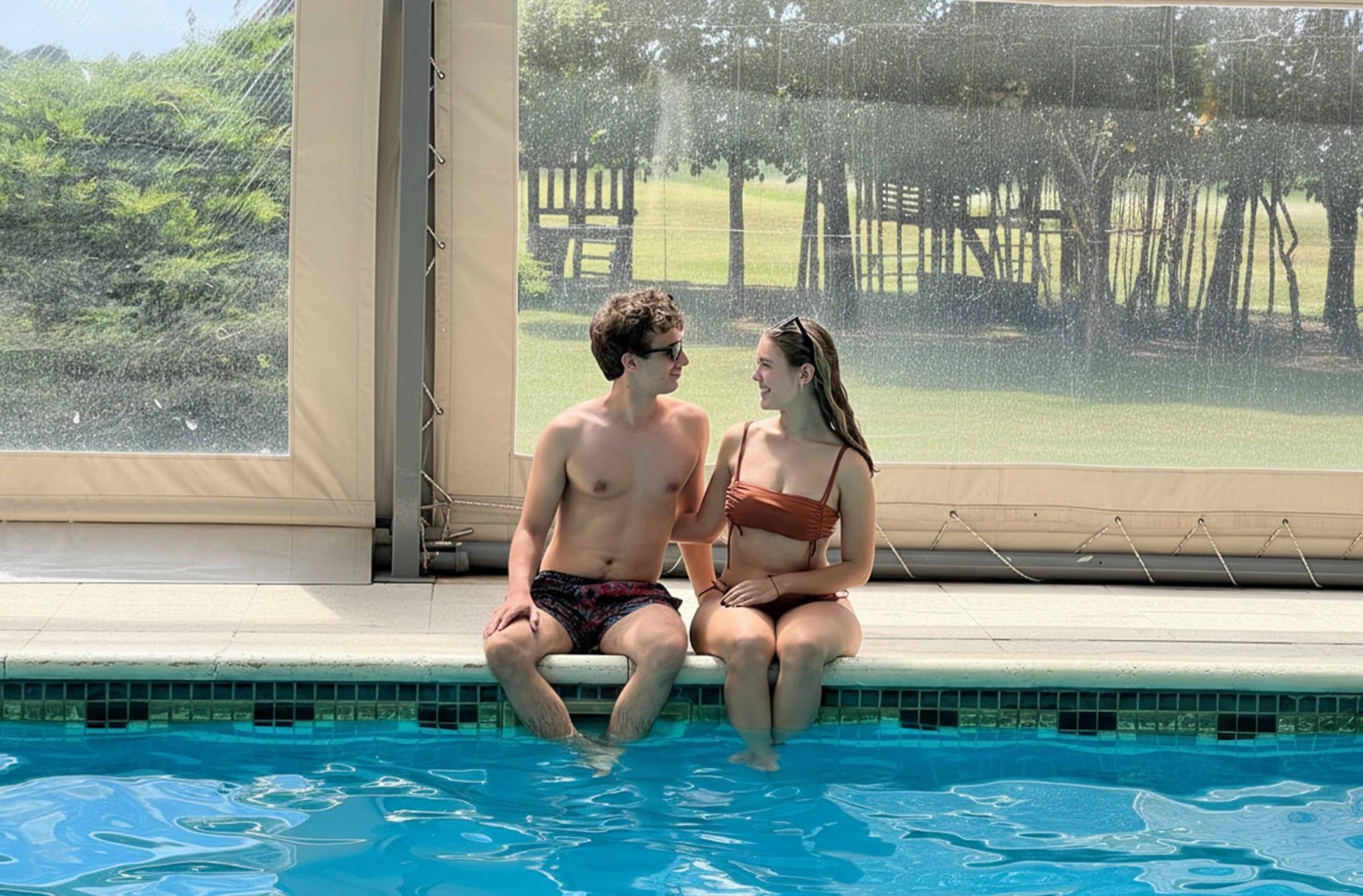Vista Piscina Terranova Glamping