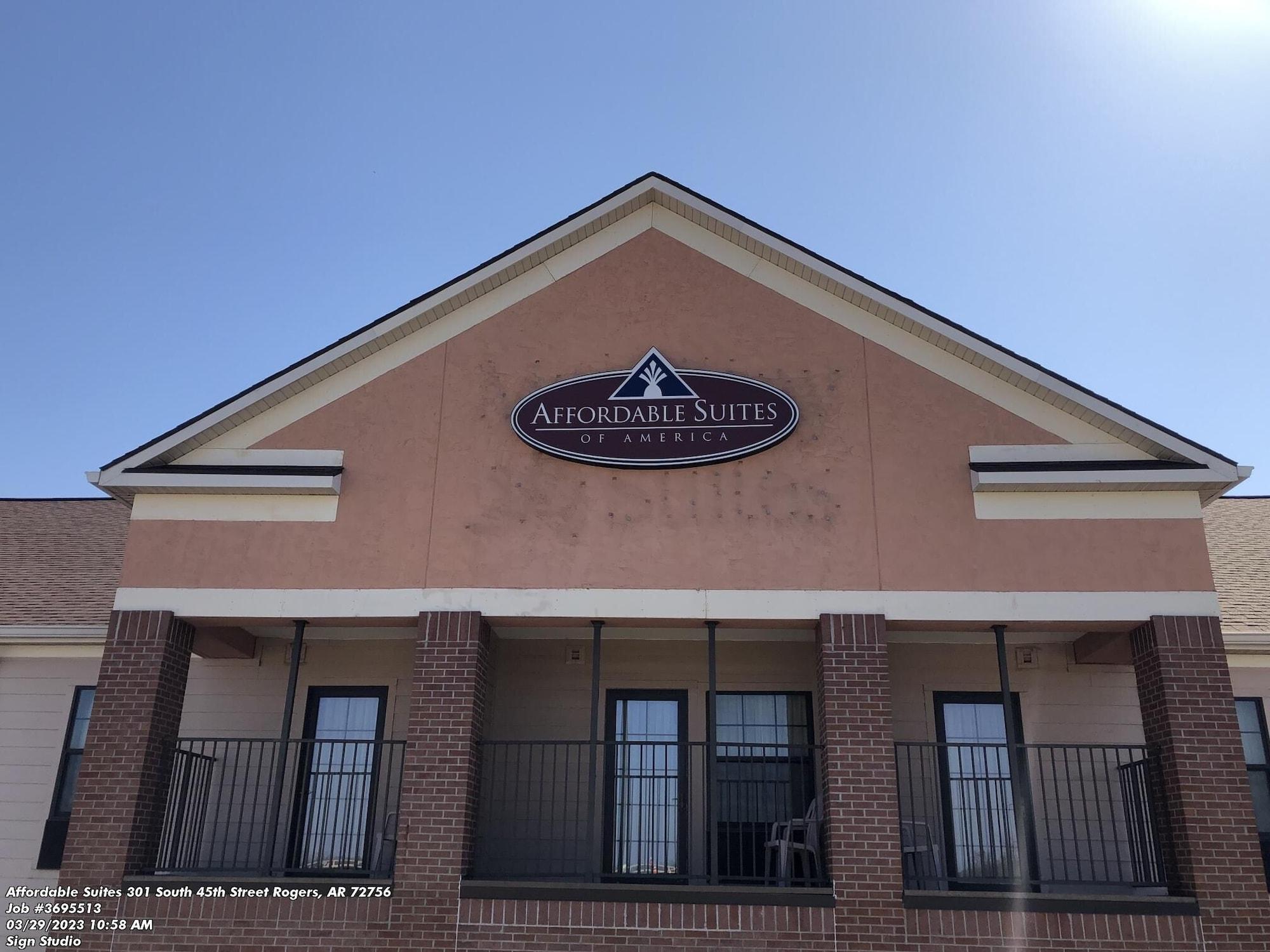 Vista Exterior Affordable Suites of America Rogers - Bentonville