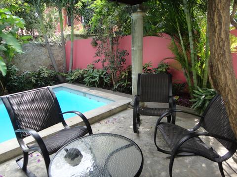 Vista Piscina Casa Santiago