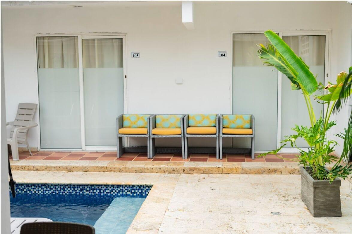 Vista Piscina Casa Crespo