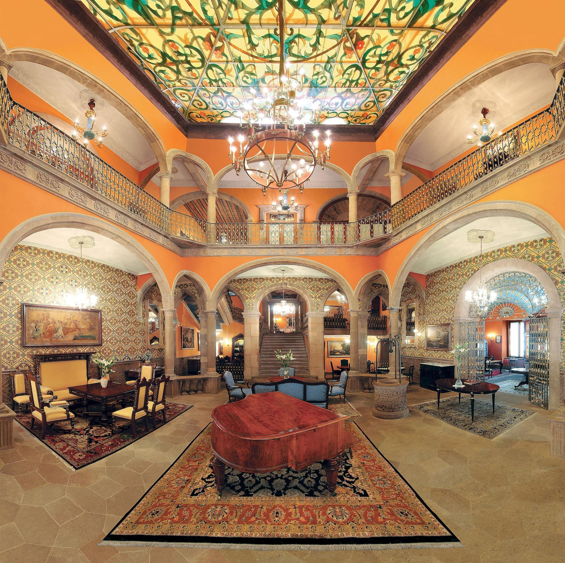 Vista Lobby Hotel Museo Palacio de San Agustin