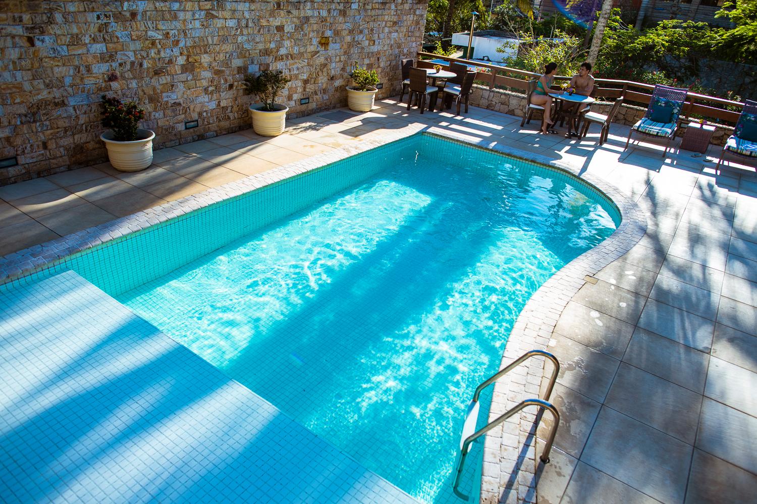 Vista Piscina Pousada João Fernandes