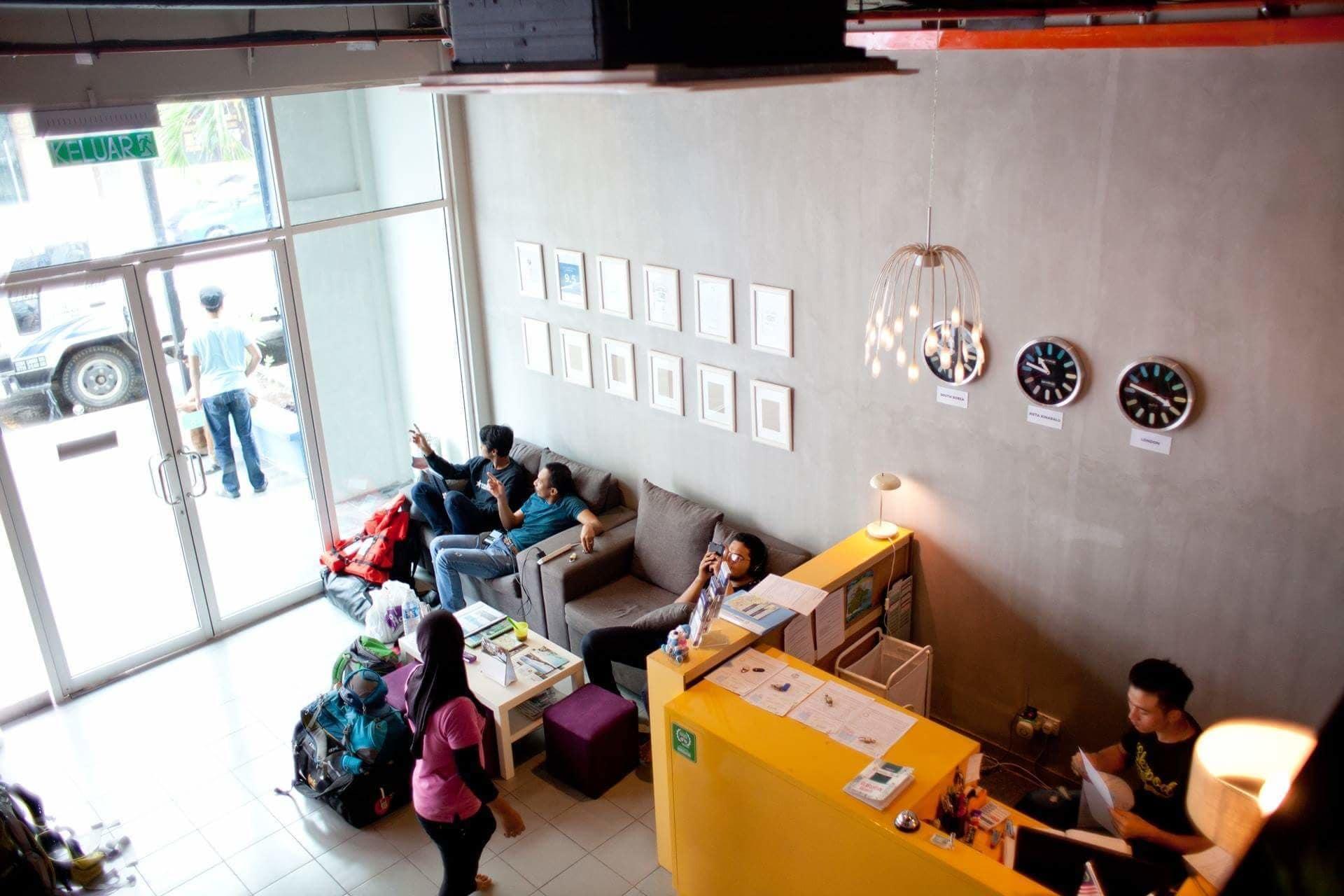 Vista Lobby SKYPOD Hostel