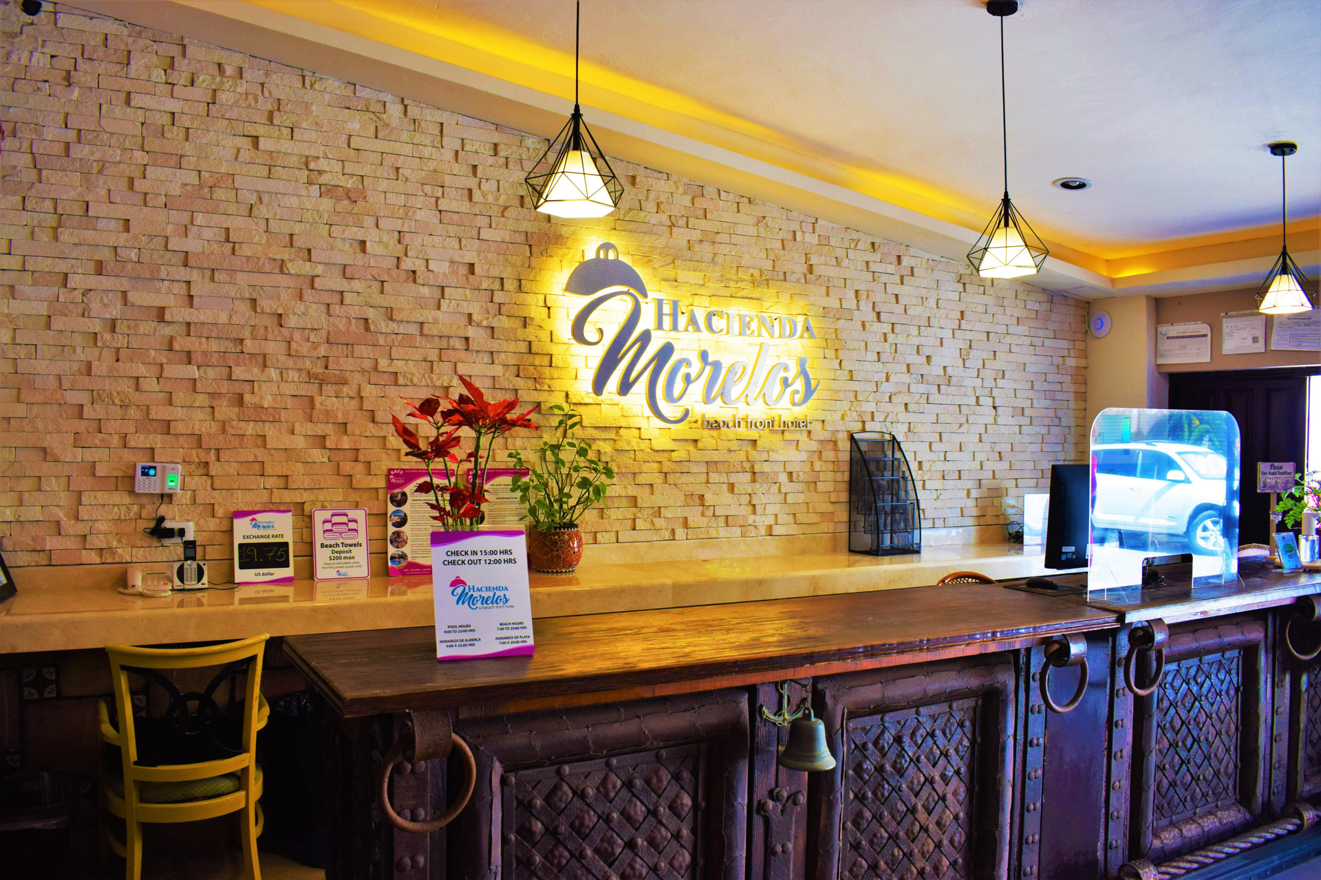 Vista Lobby Hacienda Morelos Beach Front Hotel