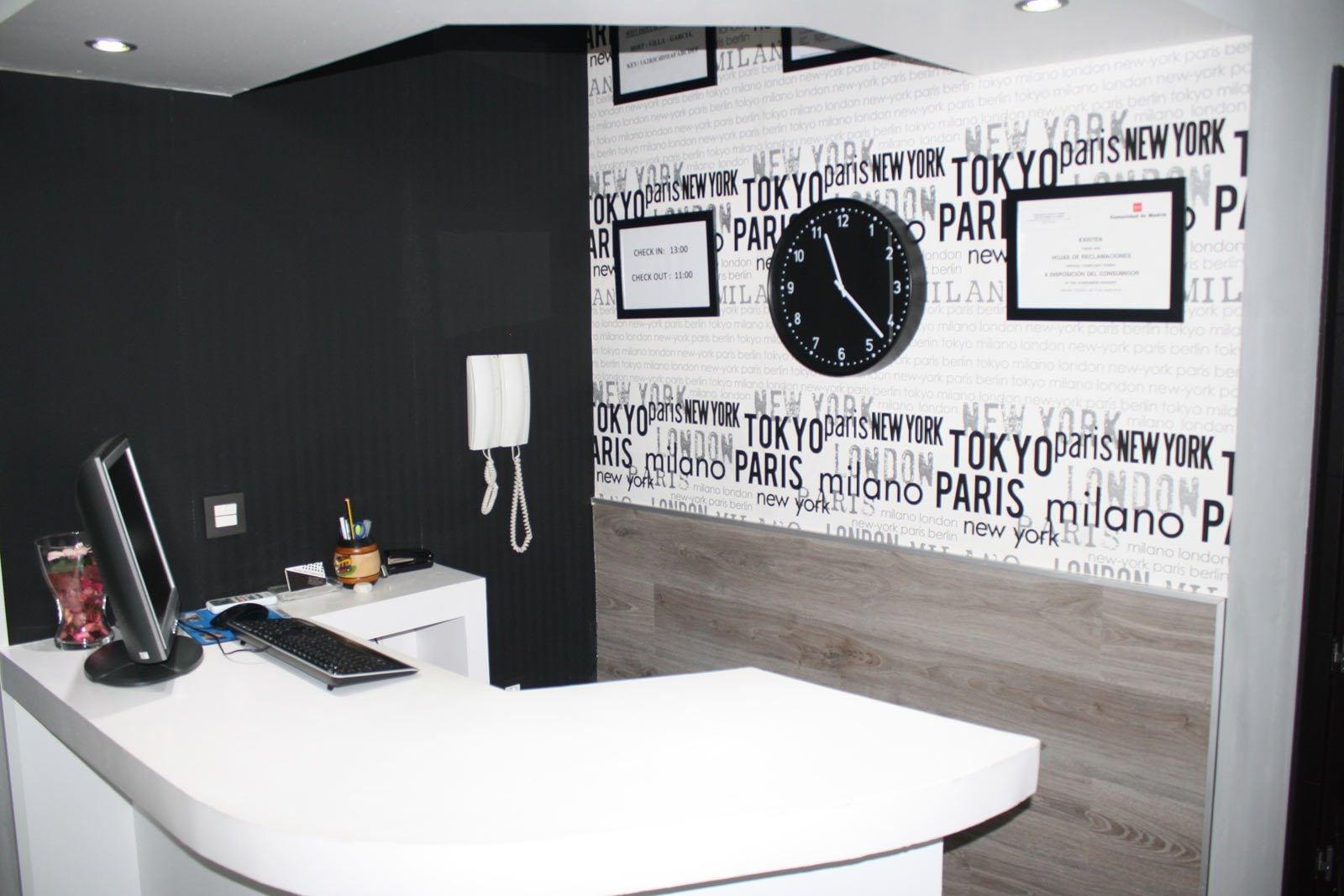Vista Lobby Hostal MH Fuencarral