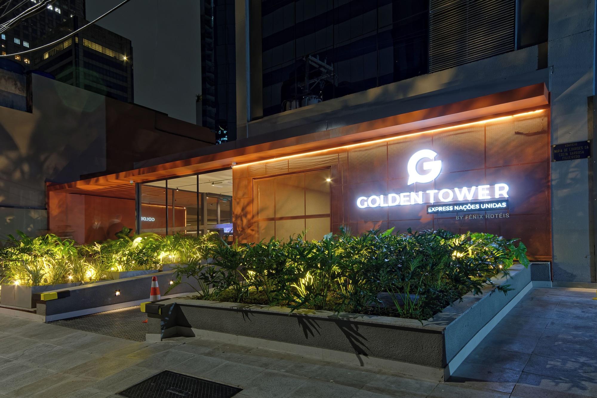 Vista Exterior Golden Tower Express Nações Unidas by Fênix Hotéis