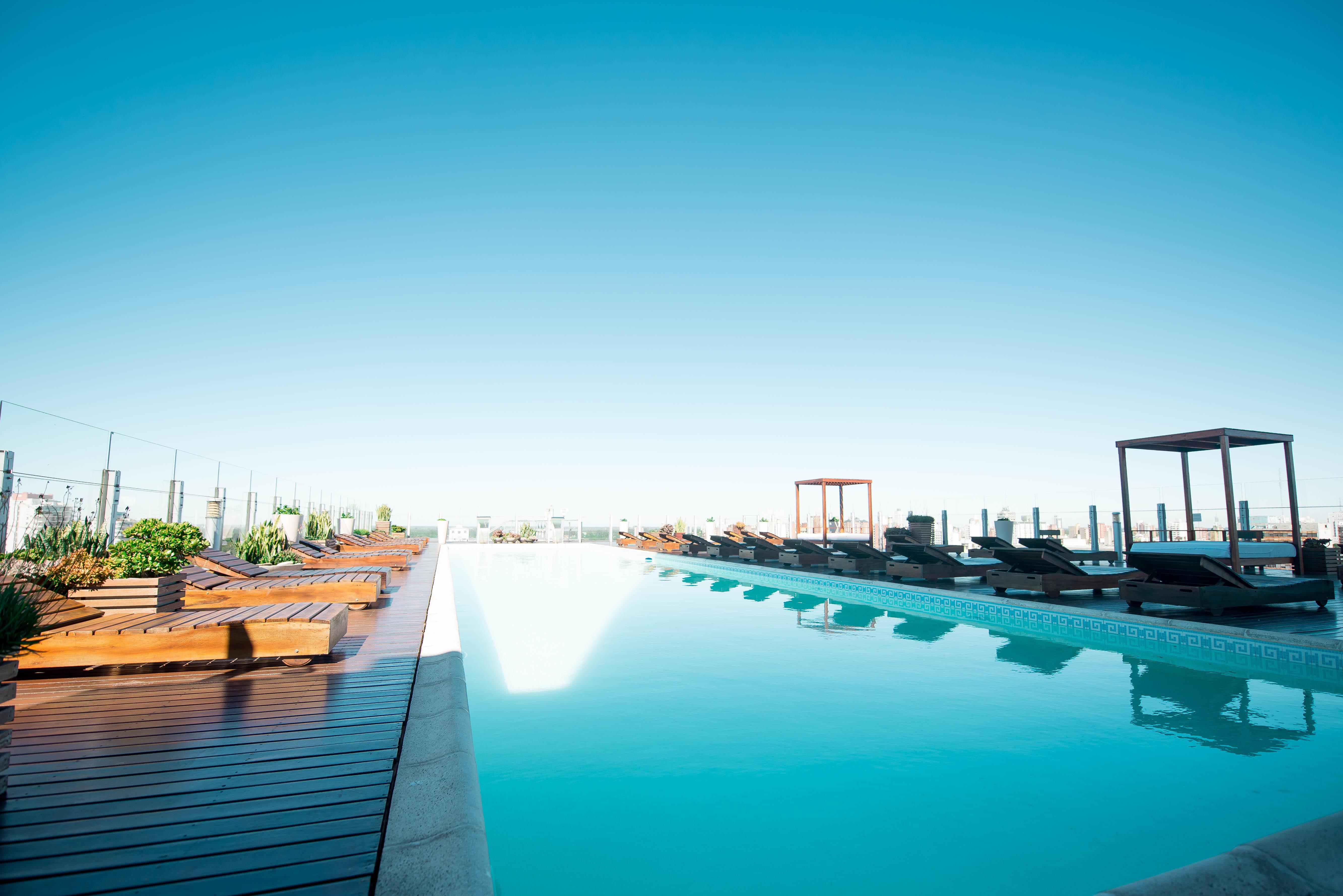 Vista Piscina Hotel Los Silos