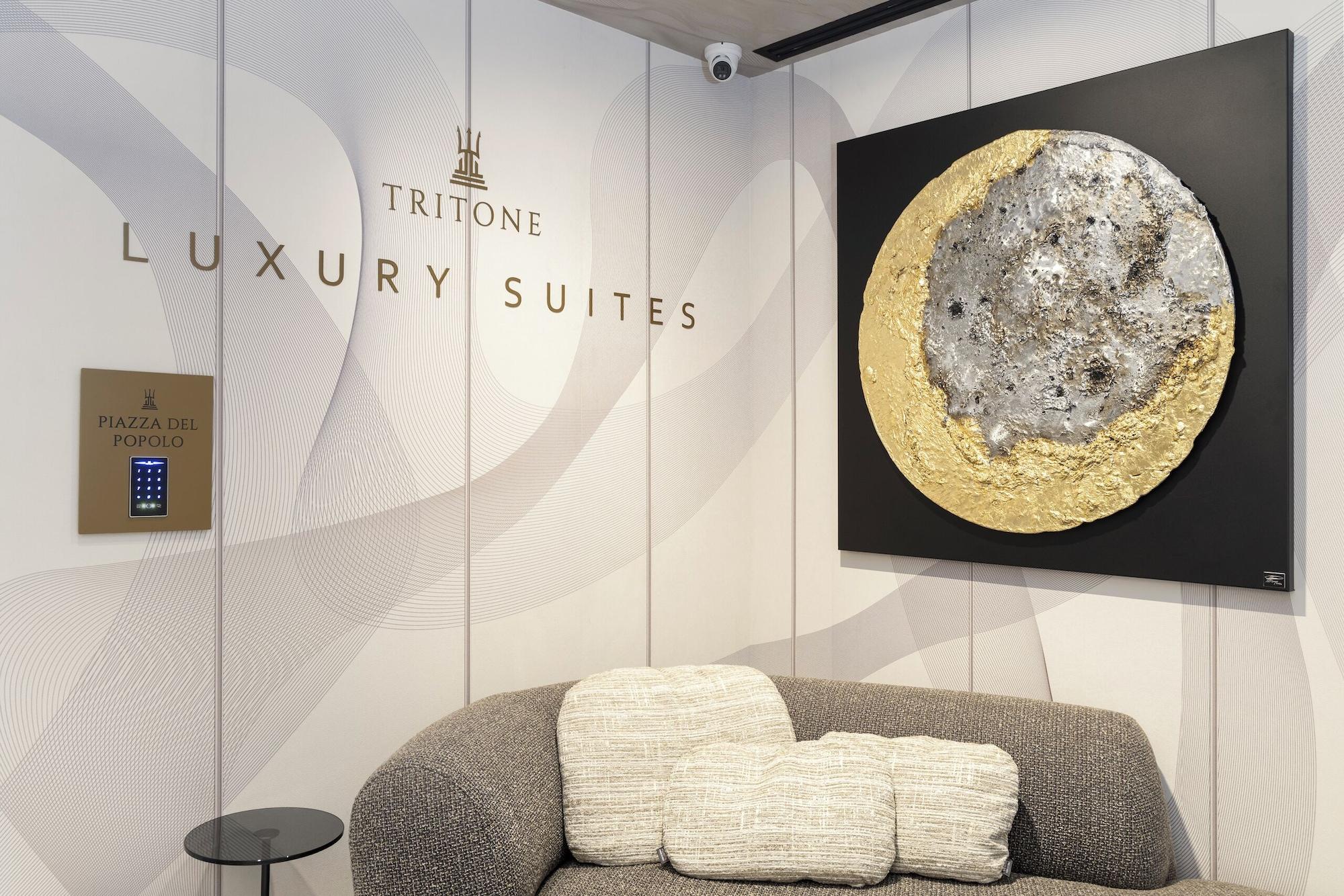 Vista Lobby Tritone Luxury Suites Piazza del Popolo