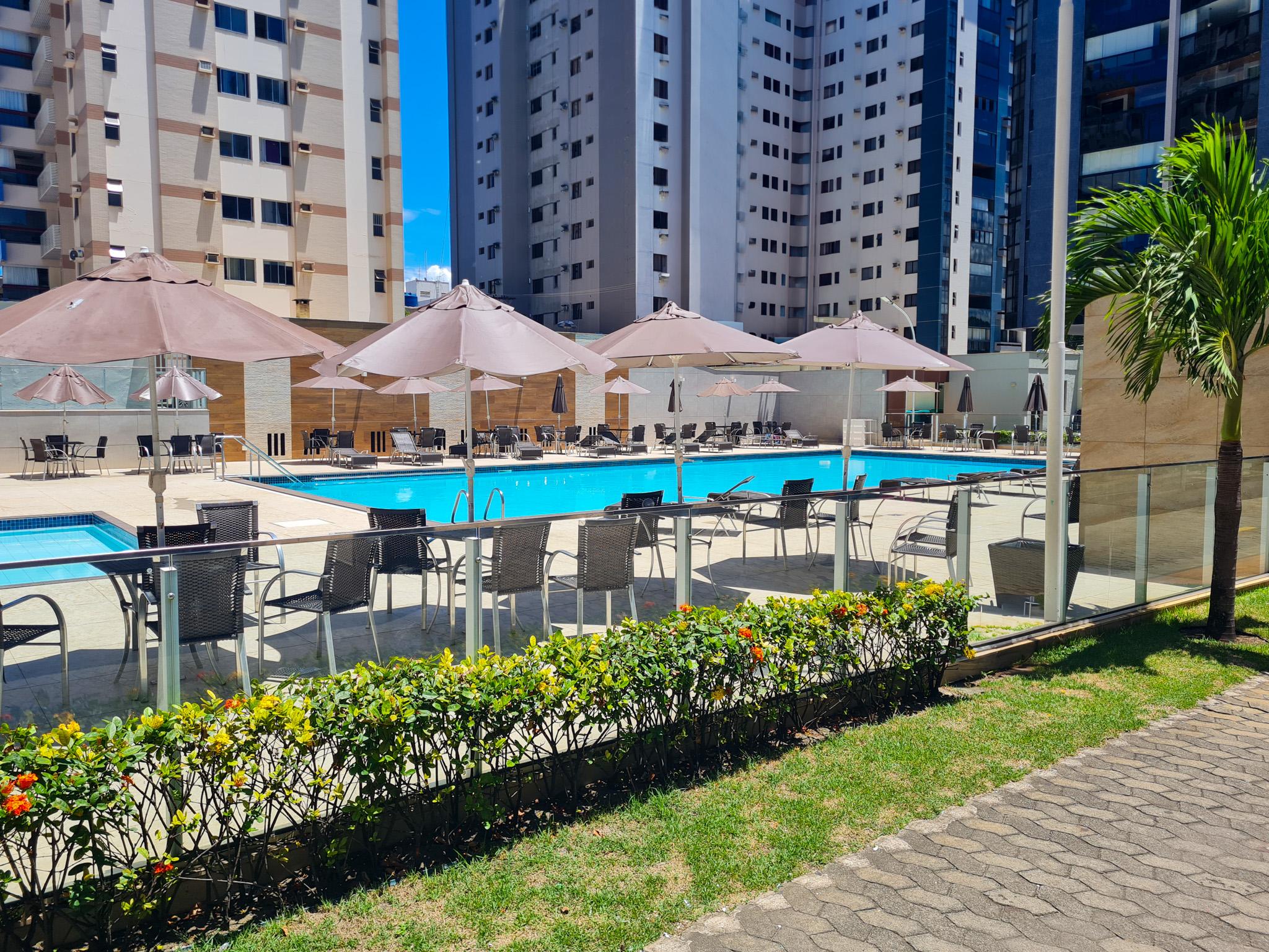 Vista Piscina Slaviero Hotel Vitória