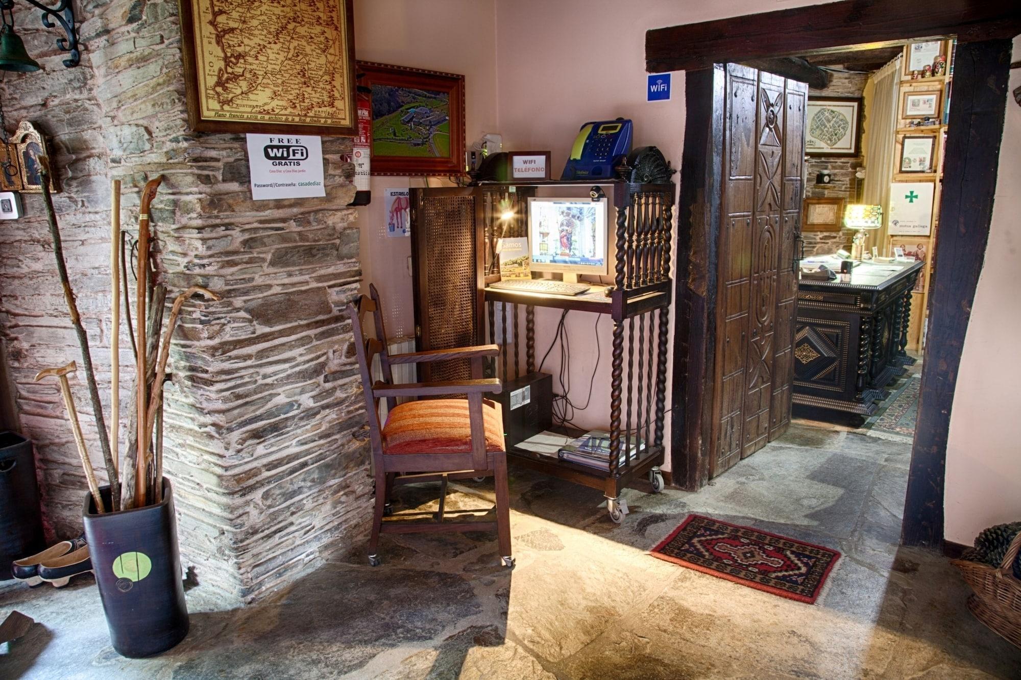 Vista Lobby Hotel Rústico Casa de Díaz