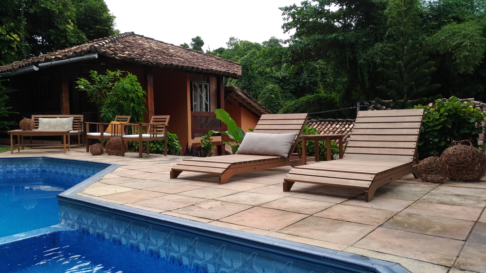 Vista Piscina Pousada Cocar