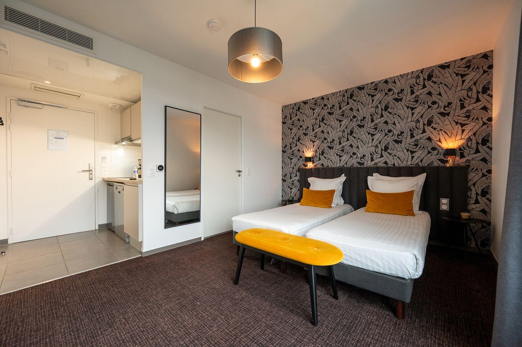 Habitación Nemea Appart Hotel Europe Velizy Villacoublay