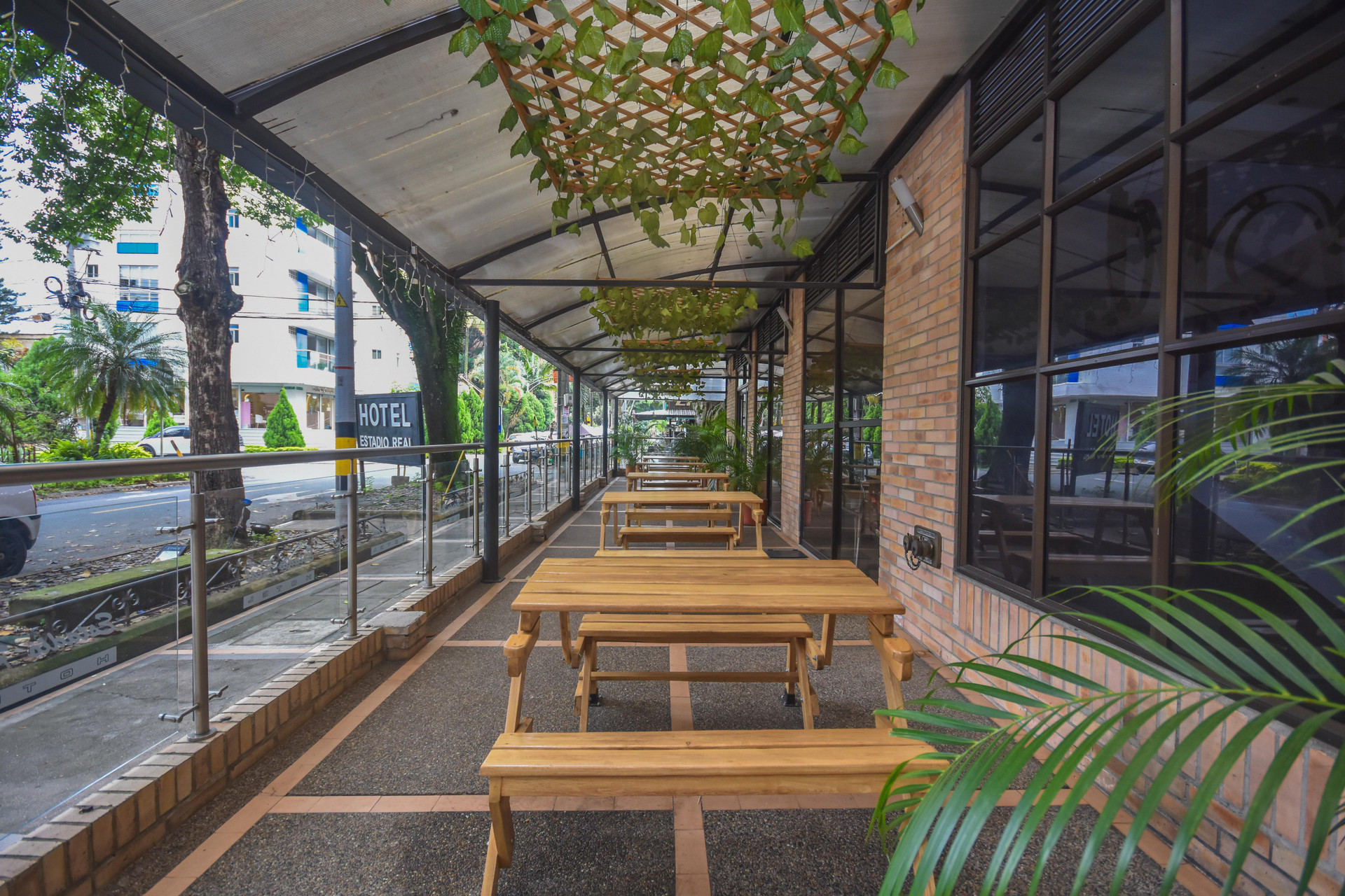 Balcón, patio o terraza Hotel Estadio Real