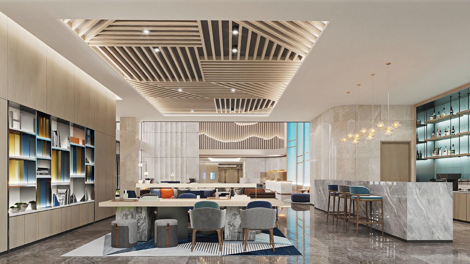 Bar/Salón Holiday Inn Express Zhoukou Dancheng by IHG