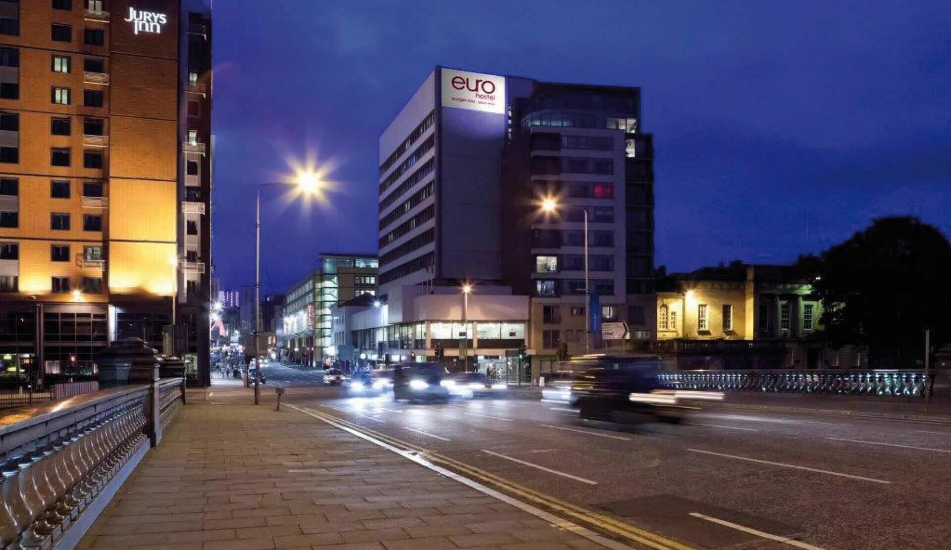 Vista Exterior Euro Hostel Glasgow