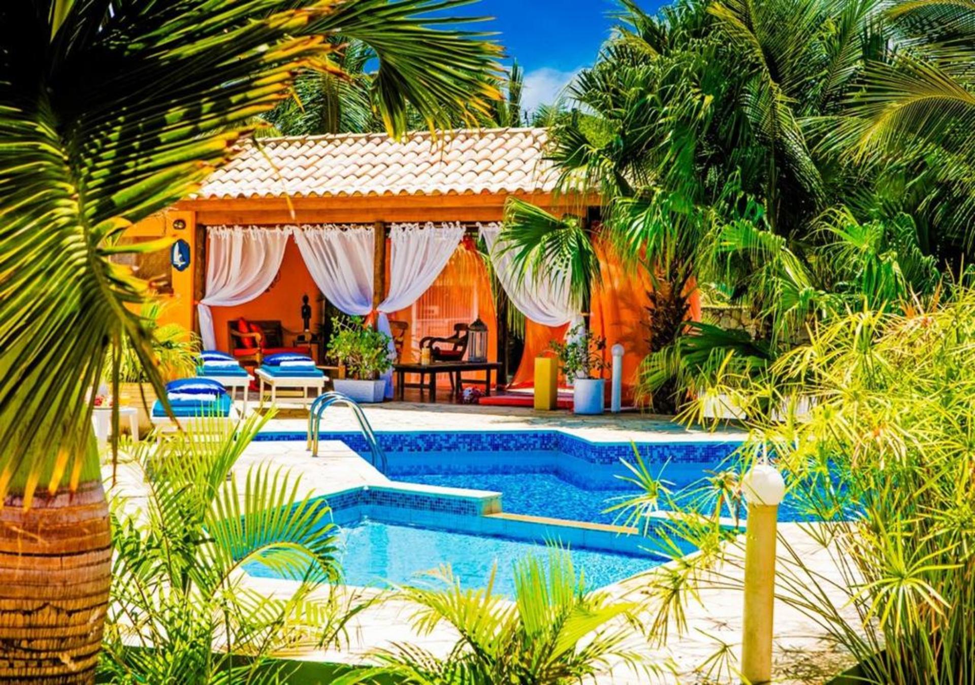 Vista Piscina Pousada Villa Baoba
