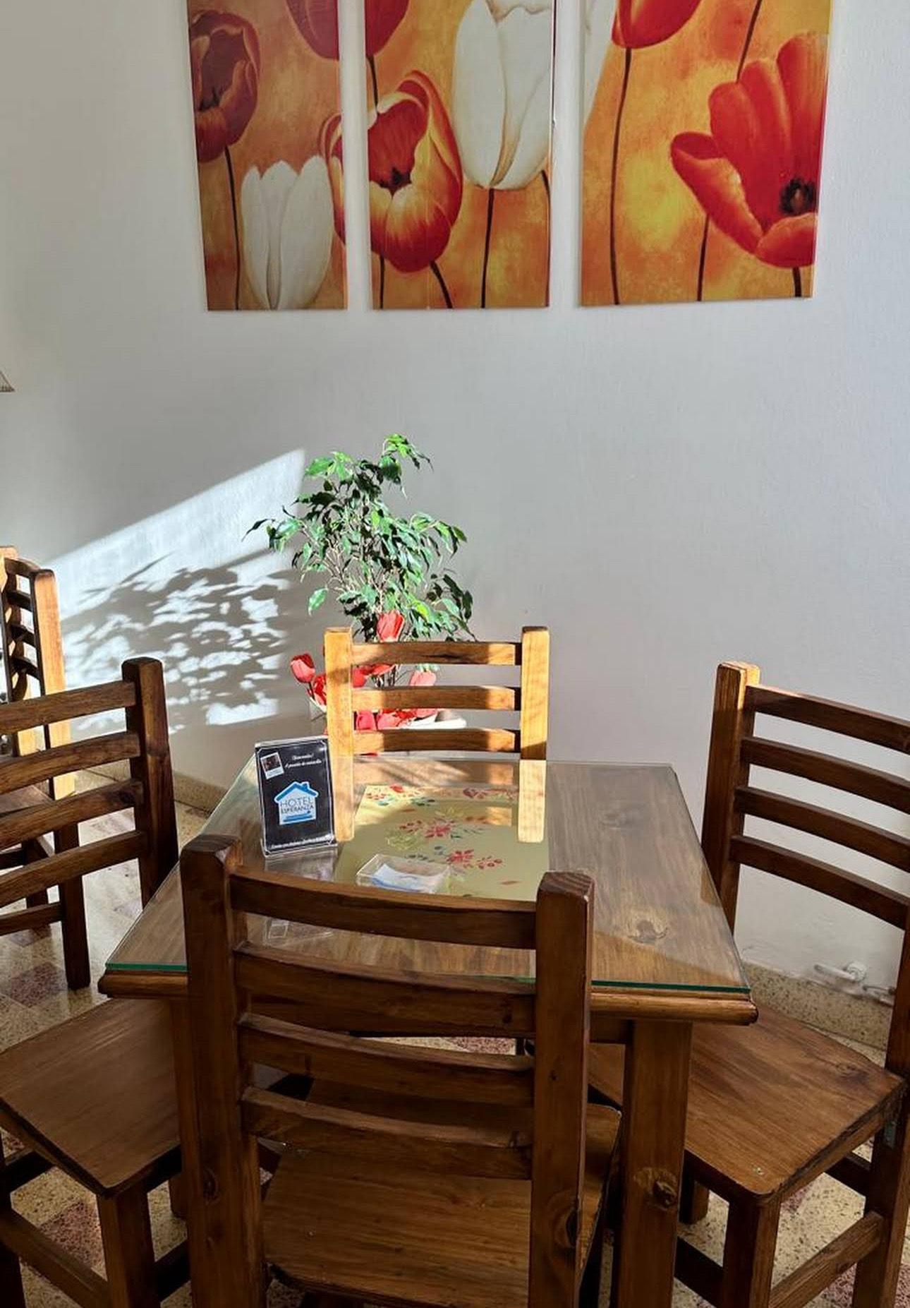 Área de desayuno Hotel Esperanza