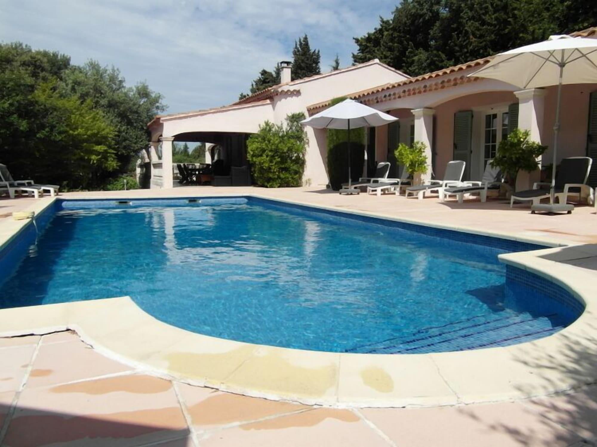 Vista Piscina Chambres d'hotes Hacienda les Mimosas