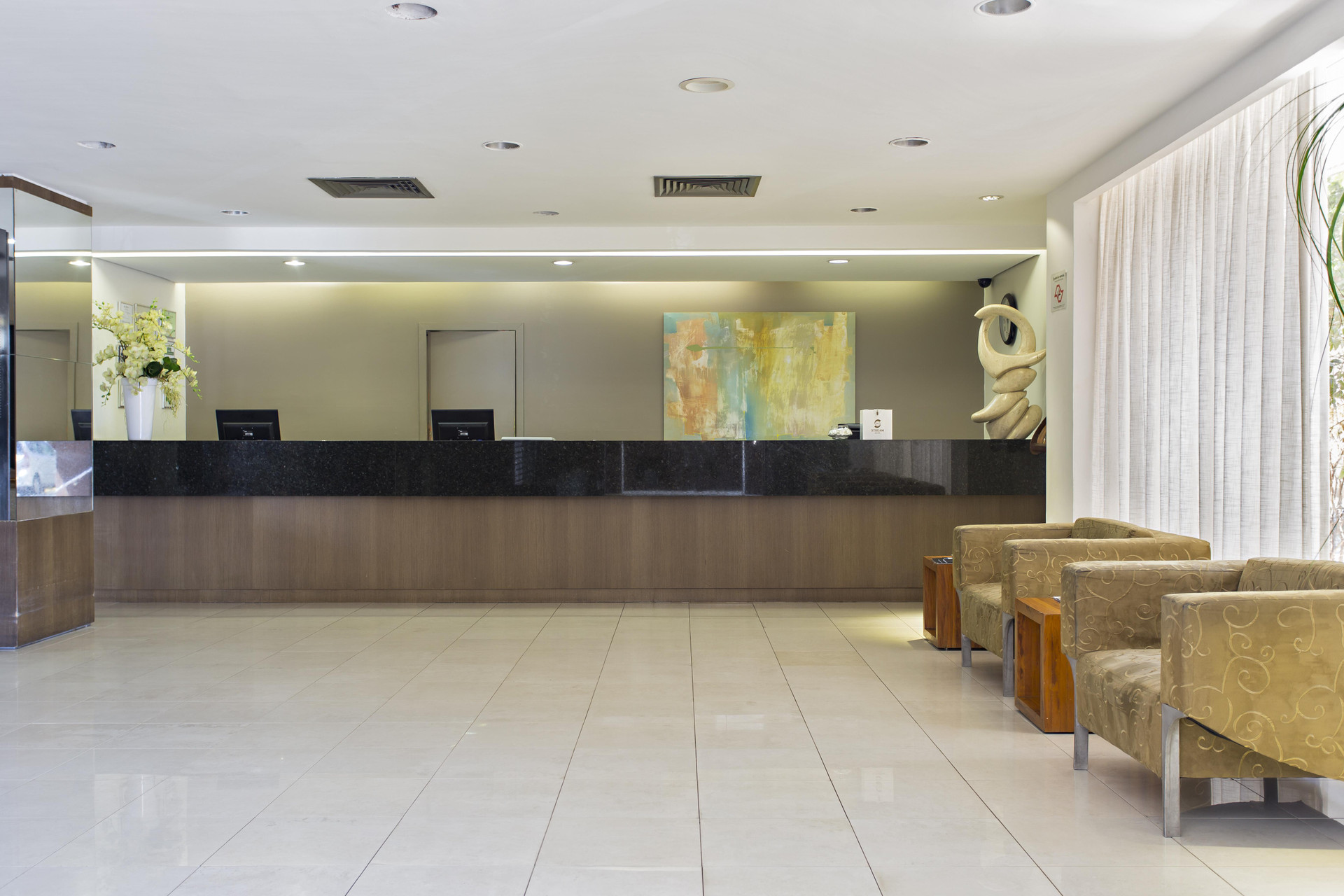 Vista Lobby Stream Palace Hotel Ribeirão Preto