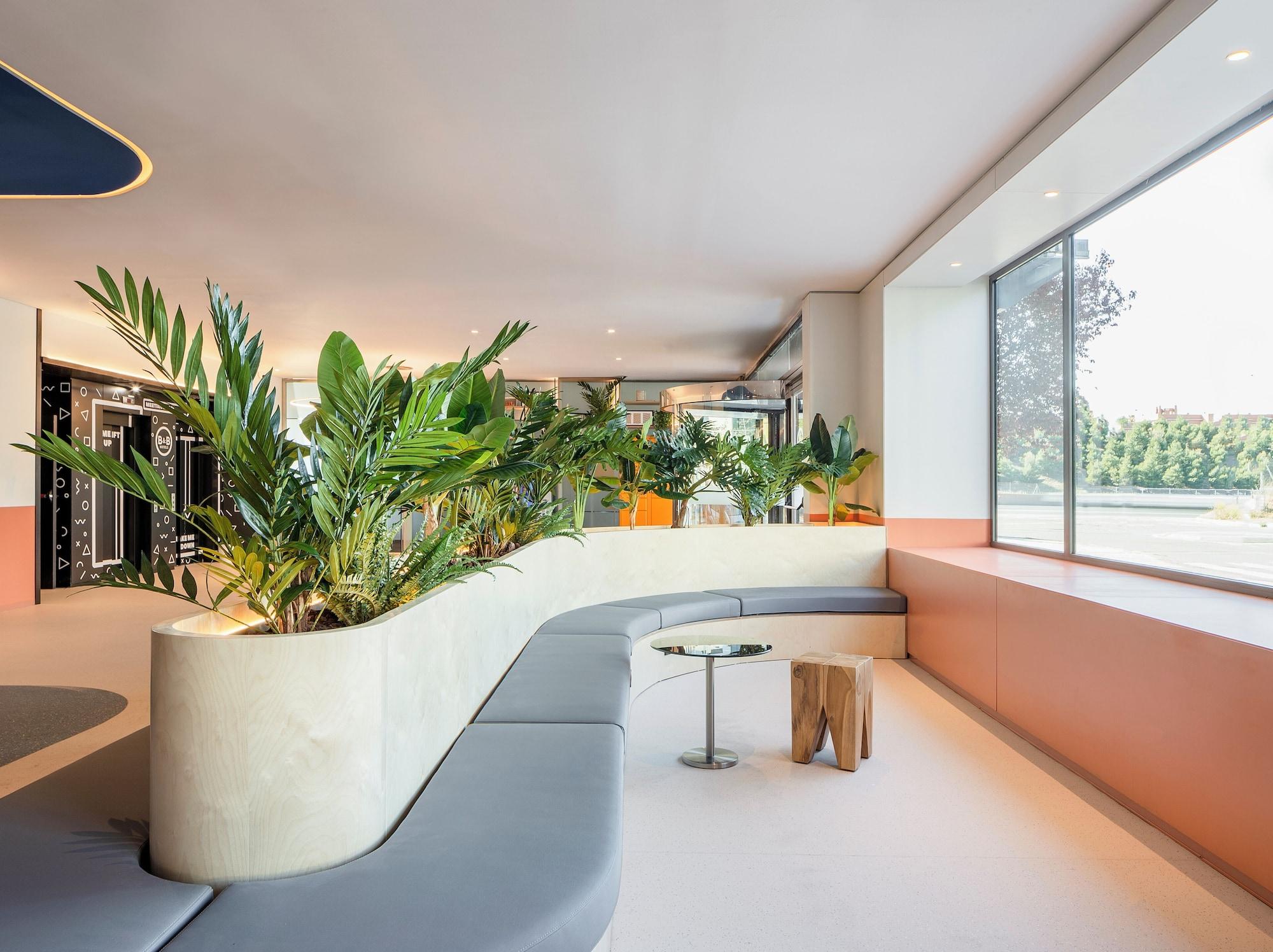 Vista Lobby B&B Hotel Madrid Getafe