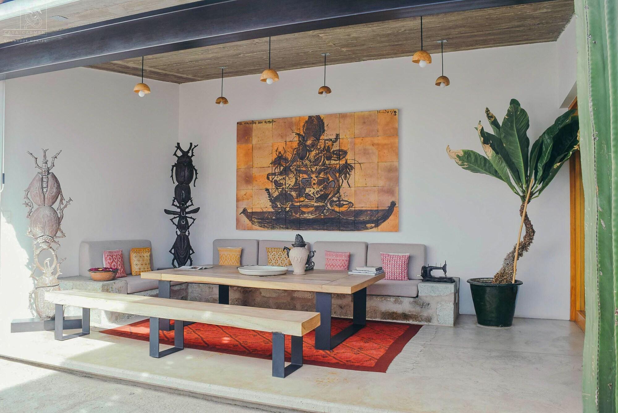 Vista Lobby Casa Carmen Morelos