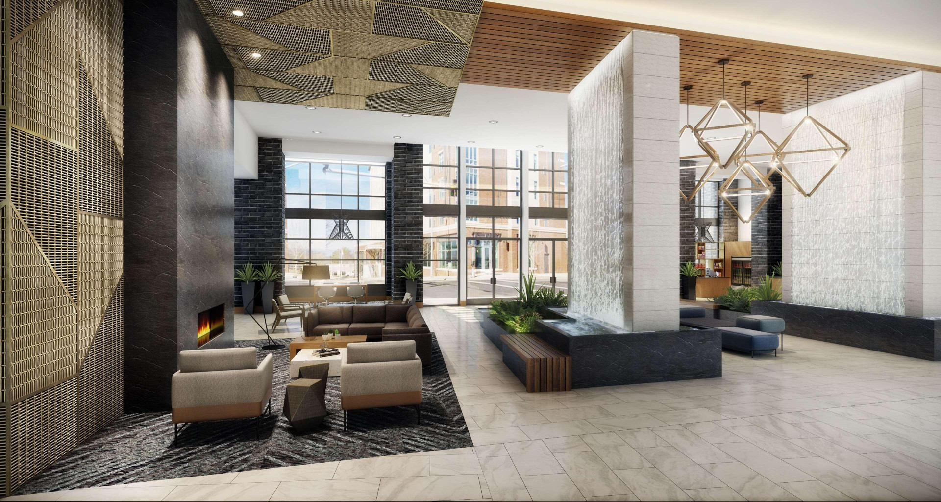 Vista Lobby Embassy Suites By Hilton Asheville Downtown