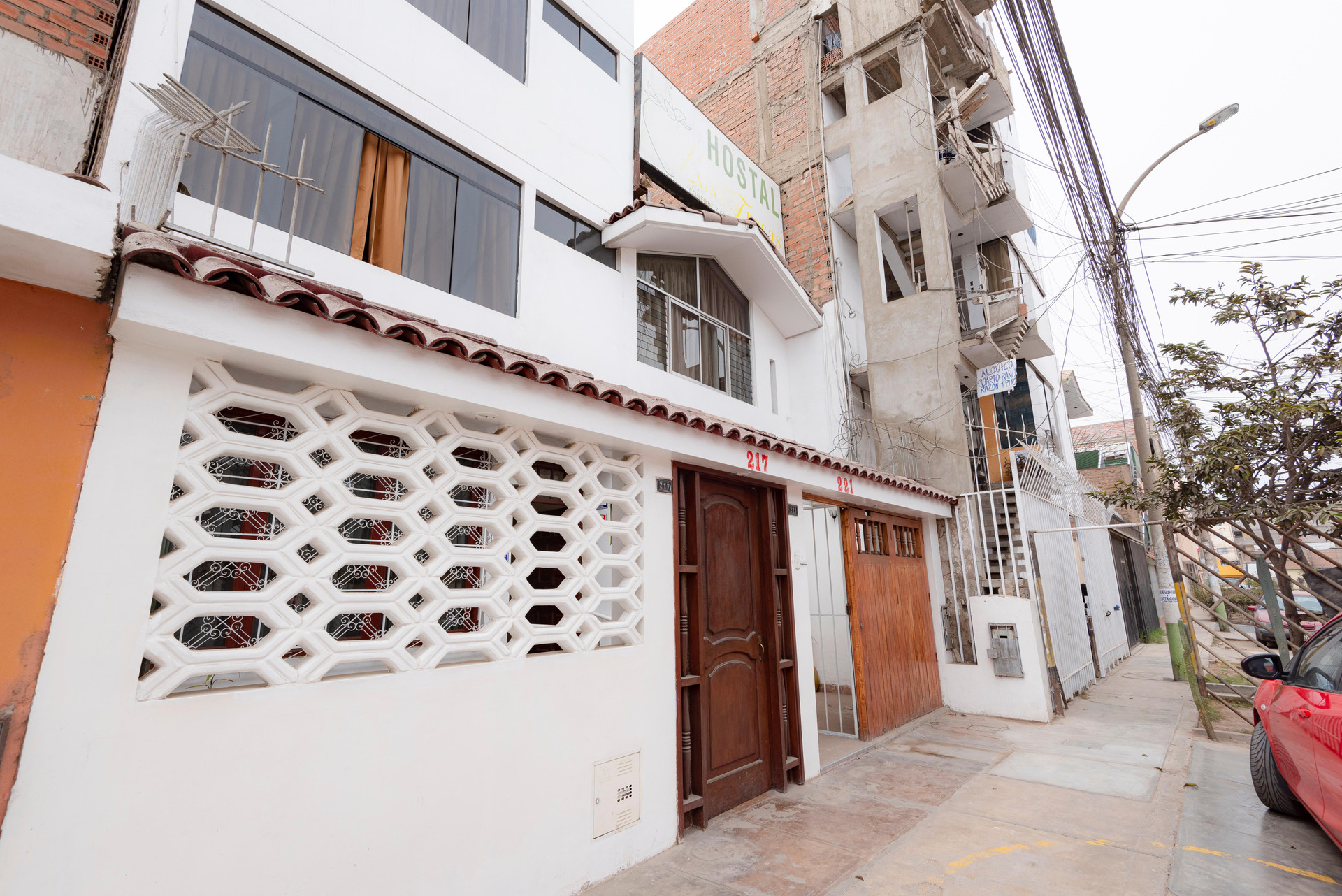 Vista Exterior Hostal Las Fresas