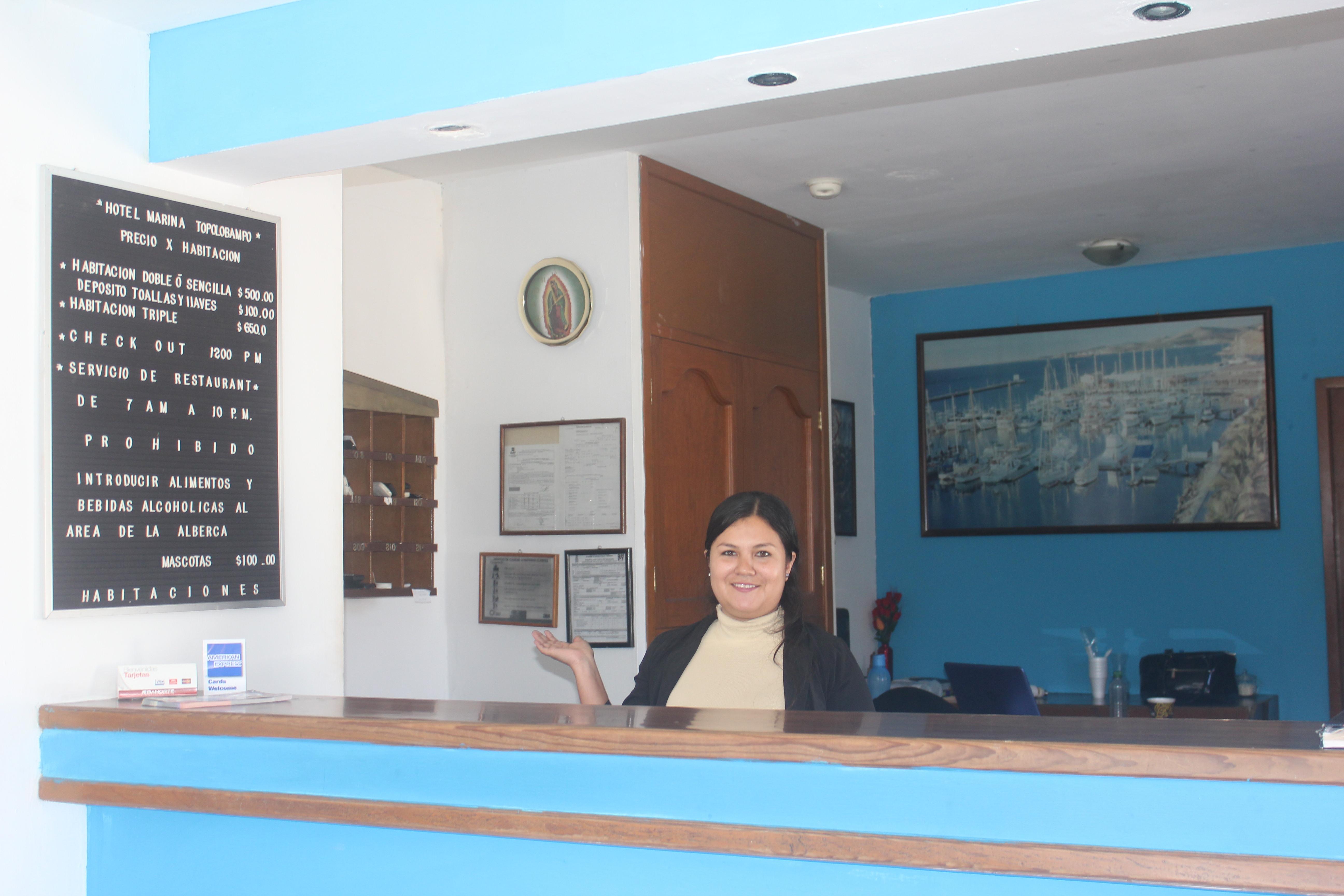 Vista Lobby Hotel Marina Topolobampo