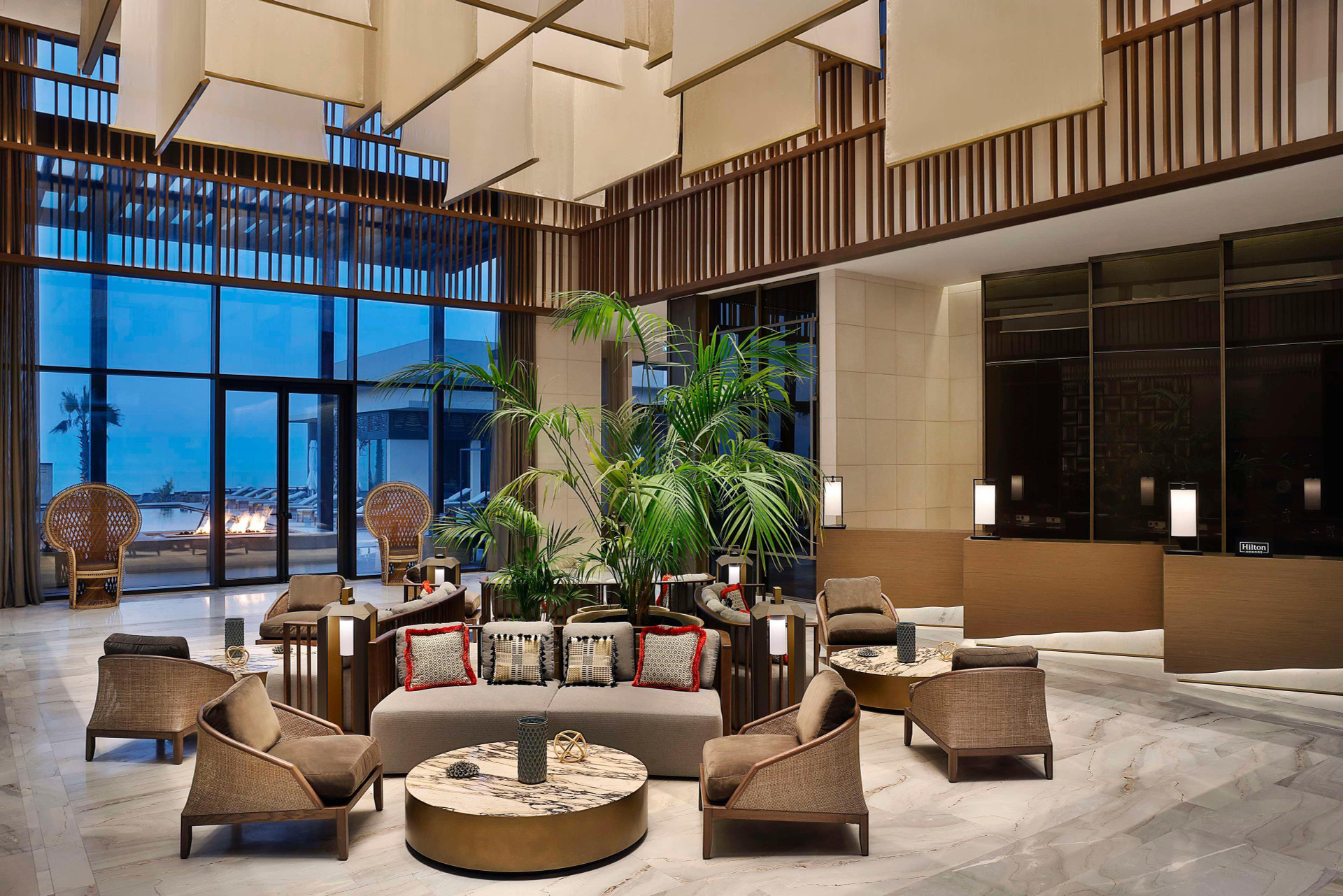 Vista Lobby Conrad Rabat Arzana