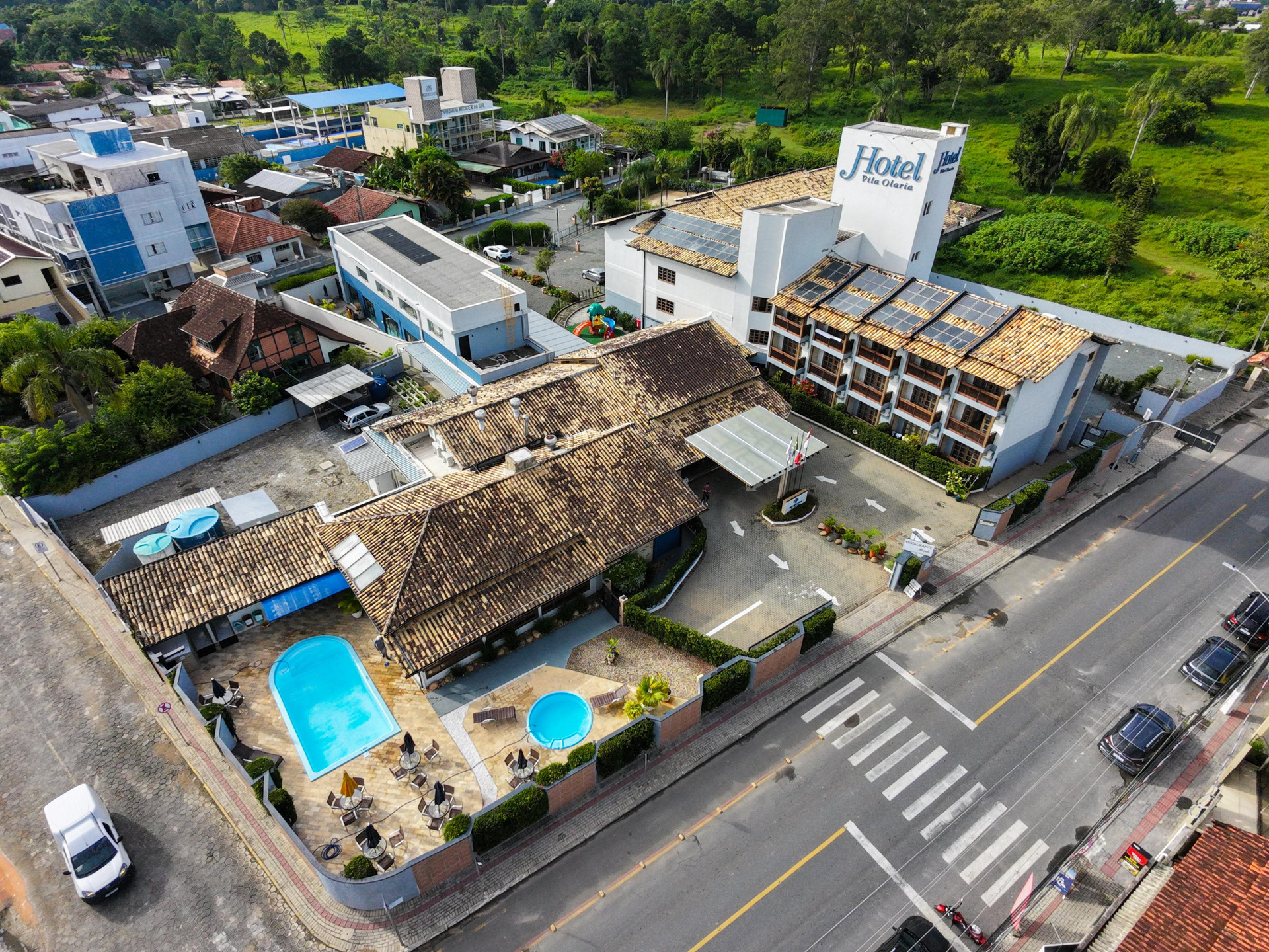 Vista aérea Vila Olaria Hotel