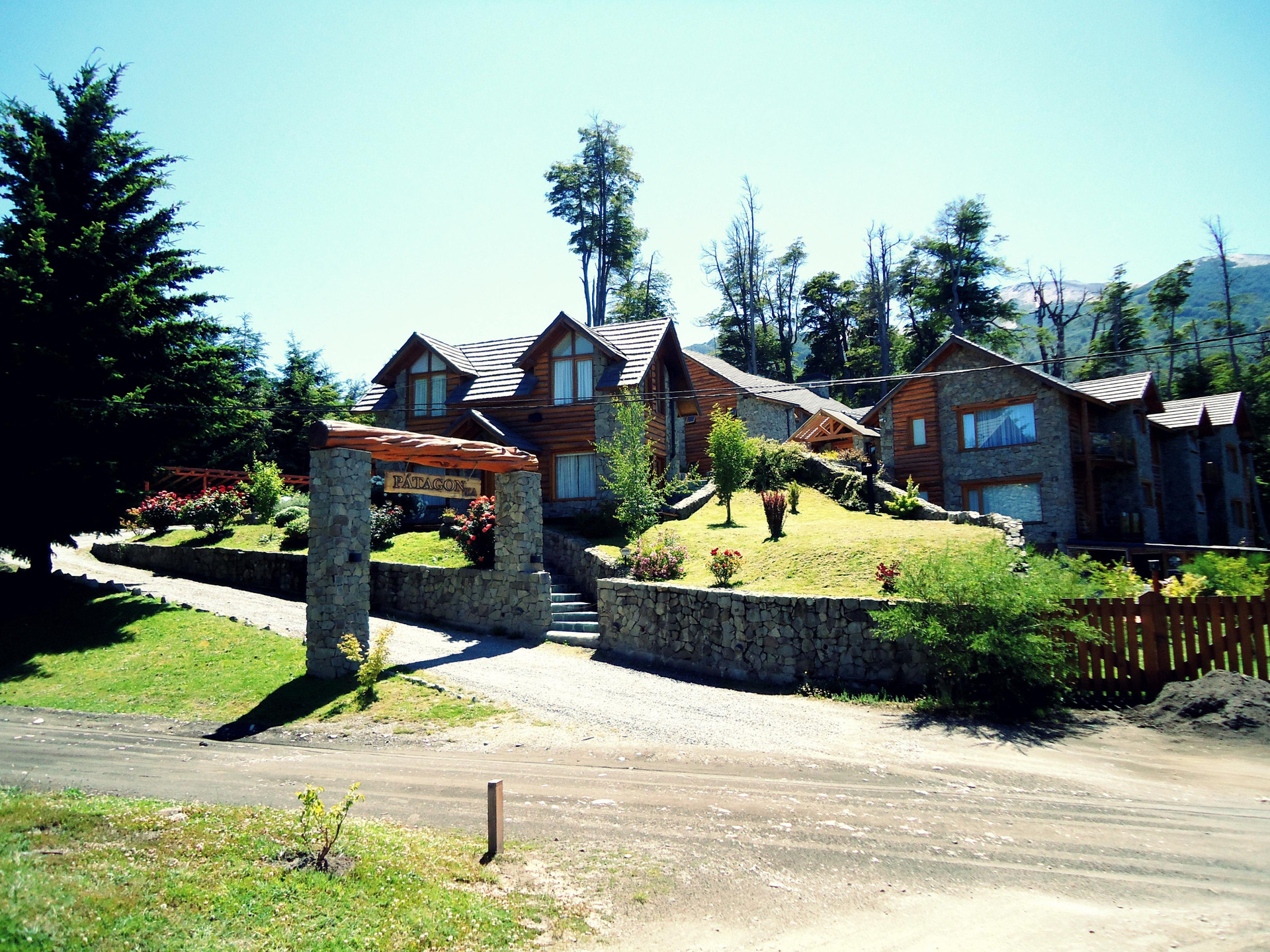 Vista da fachada Hostería Patagon