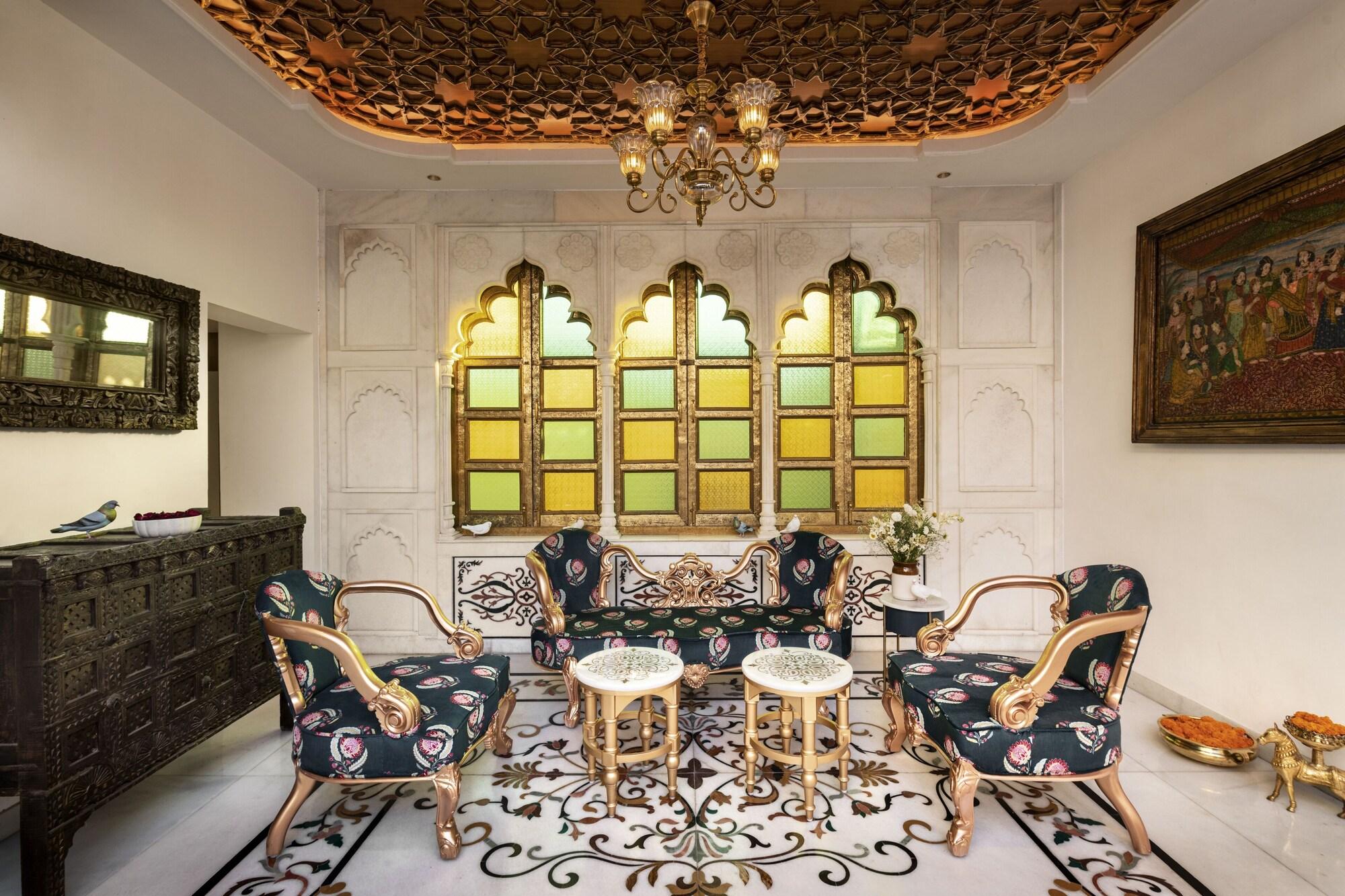 Bar/Salón Haveli Dharampura & Golden Haveli- UNESCO awarded Boutique Heritage Hotel