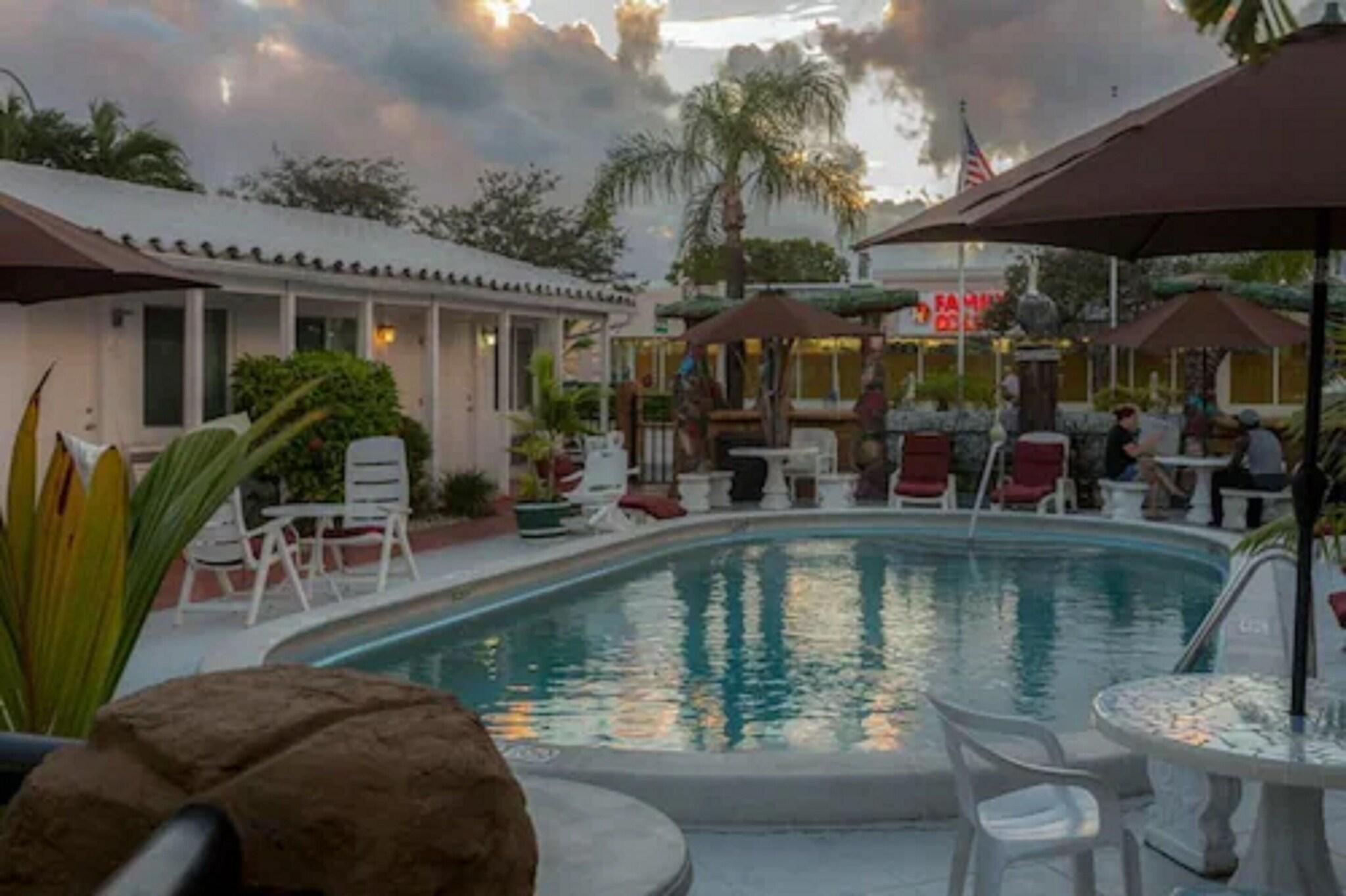Vista Piscina Green Seas Motel