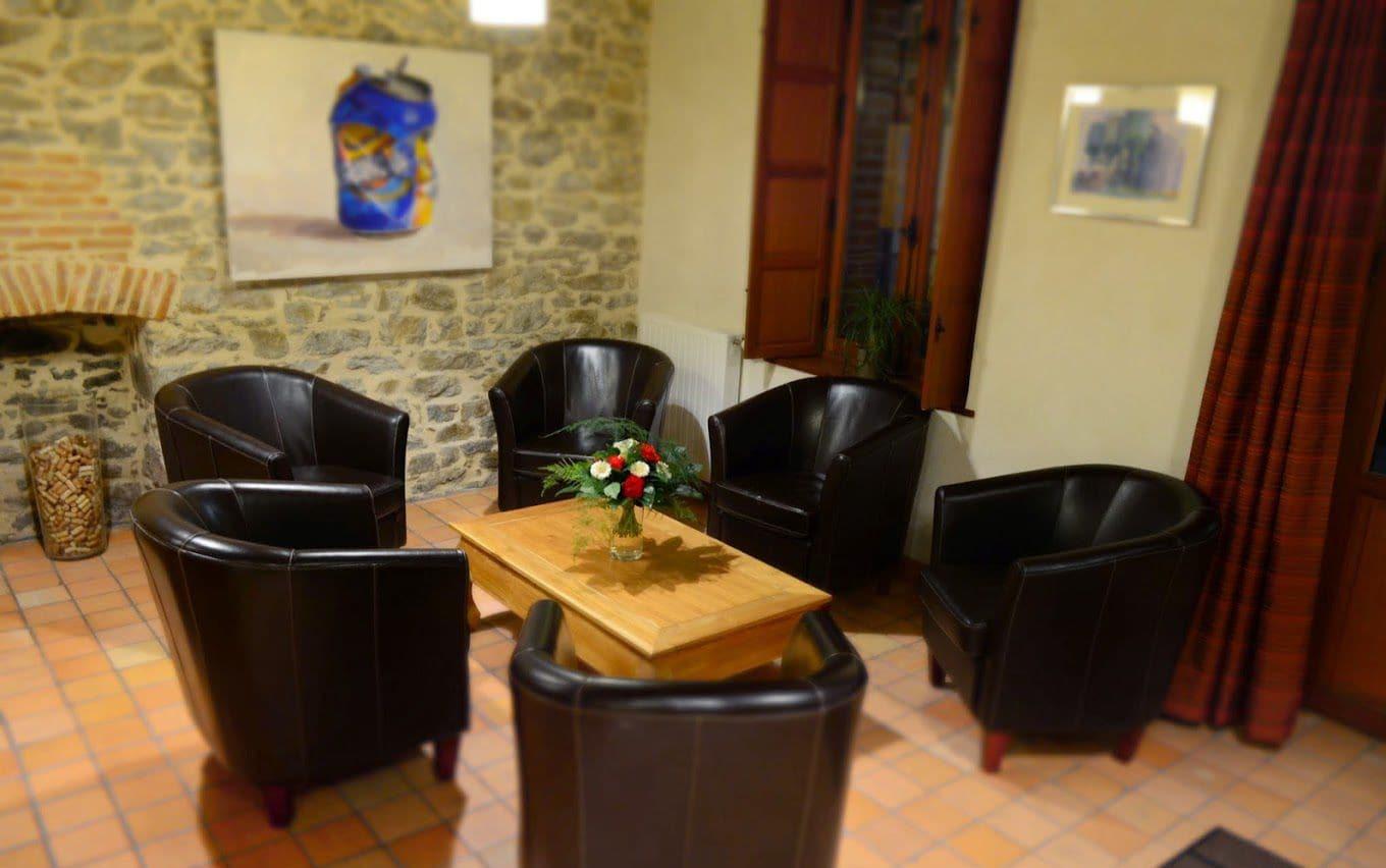Vista Lobby Logis Hôtel La Ferme du Blanchot