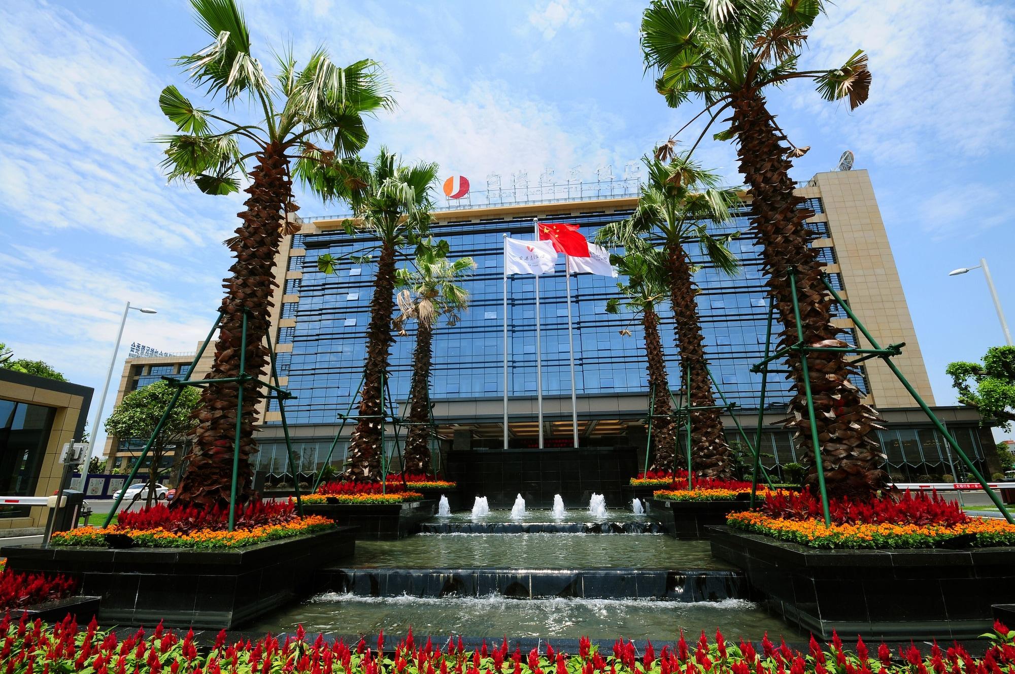 Vista Exterior Chengdu Airport Jianguo Hotel