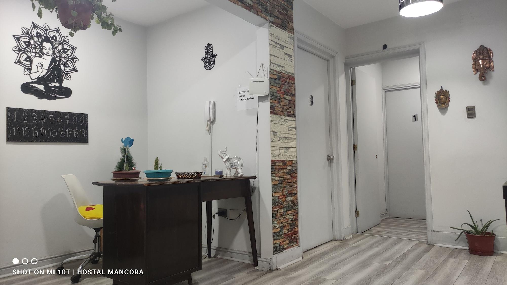 Vista Lobby Hostal mancora