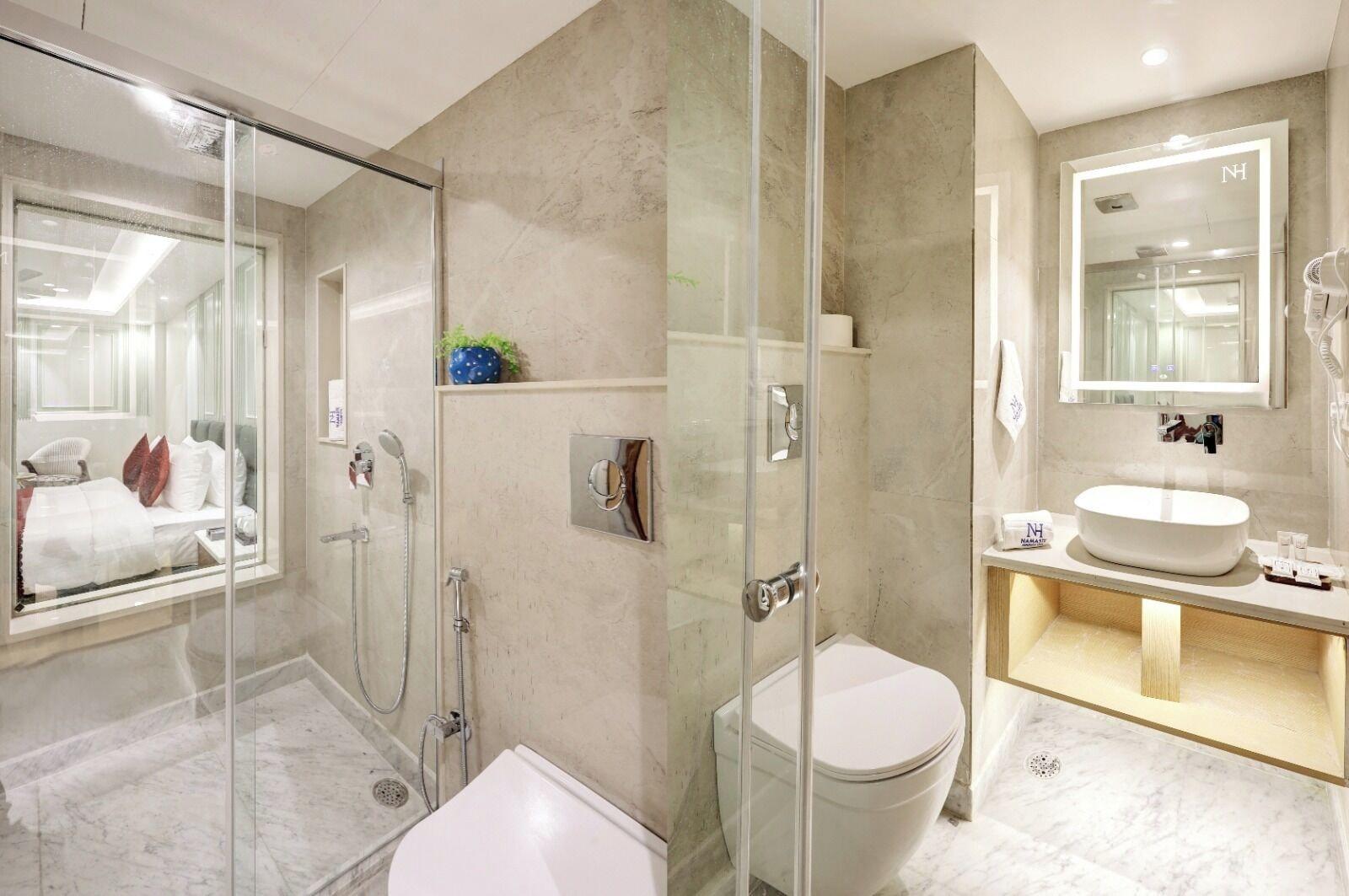 Comodidades do quarto Hotel Namaste Hindustan