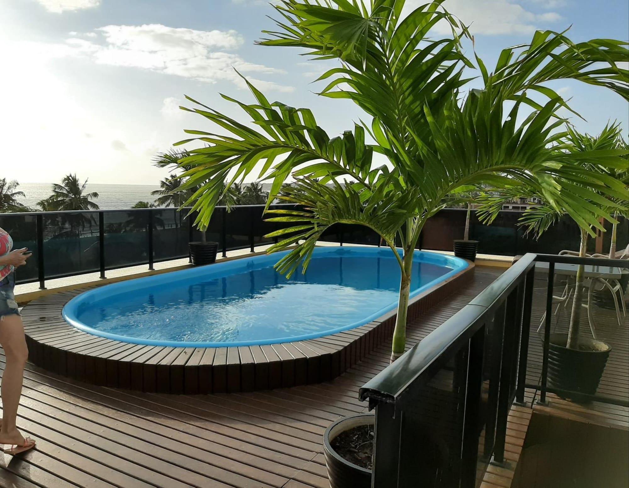 Vista Piscina Flat Mar do Cabo Branco Residence