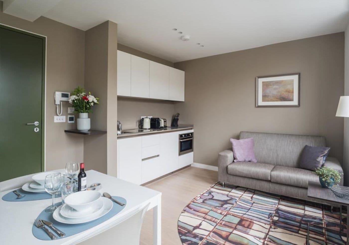 Equipamiento de Habitación Wells Court by Aeria Apartments
