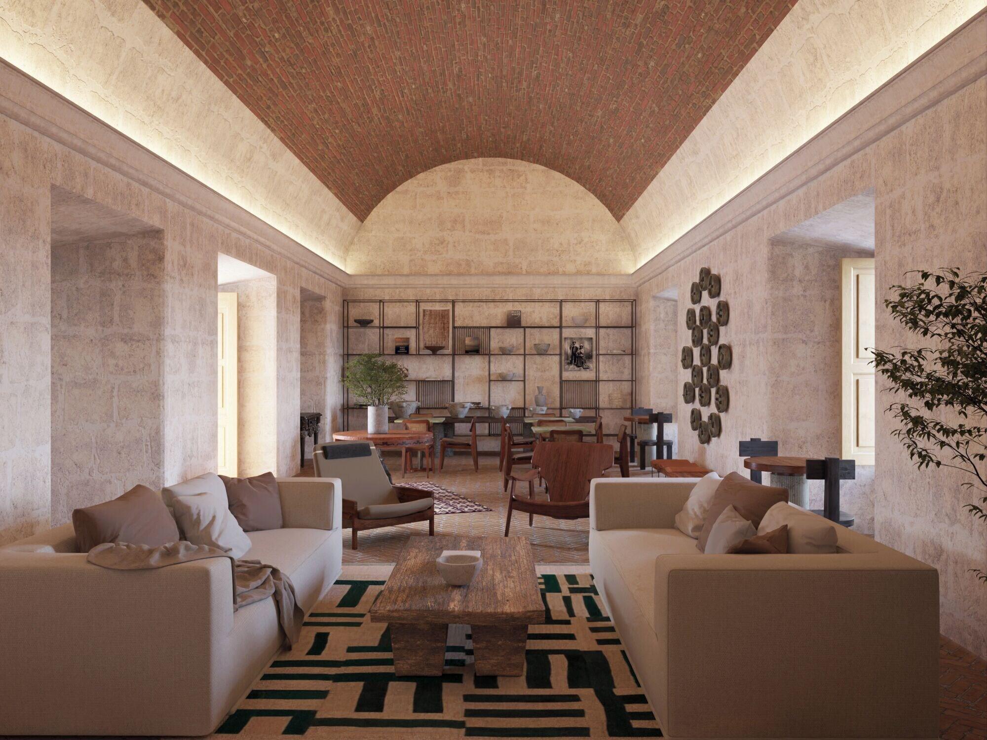 Vista Lobby Palacio Guaqui