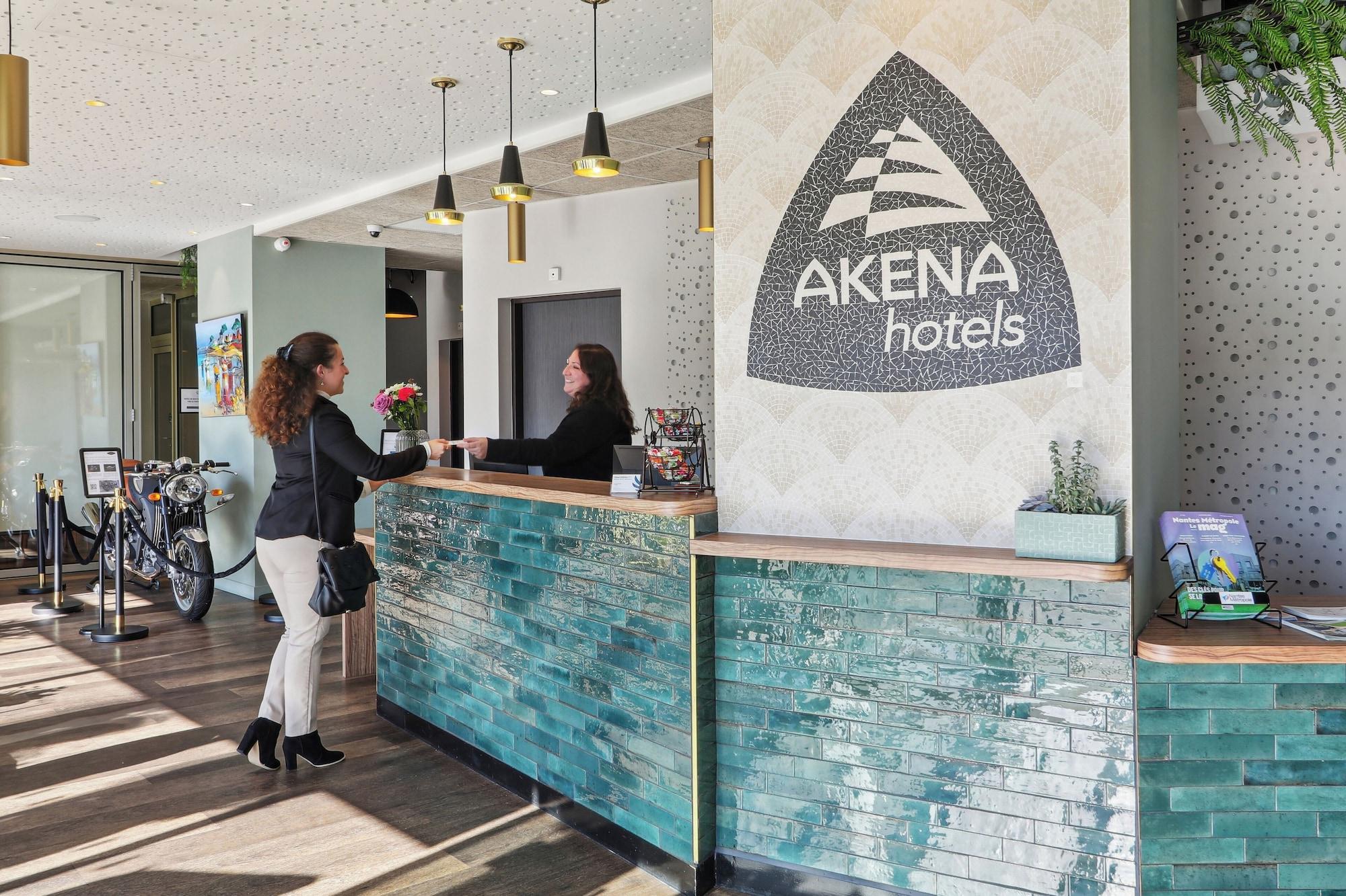 Vista Lobby Hotel Akena Nantes Reze Aeroport